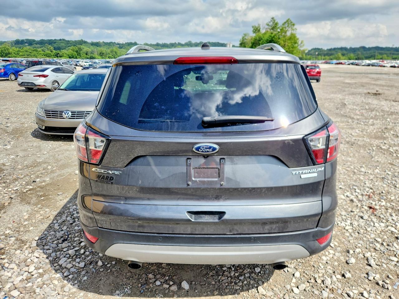 2017 Ford Escape Titanium Угольный vin: 1FMCU0J99HUC13561