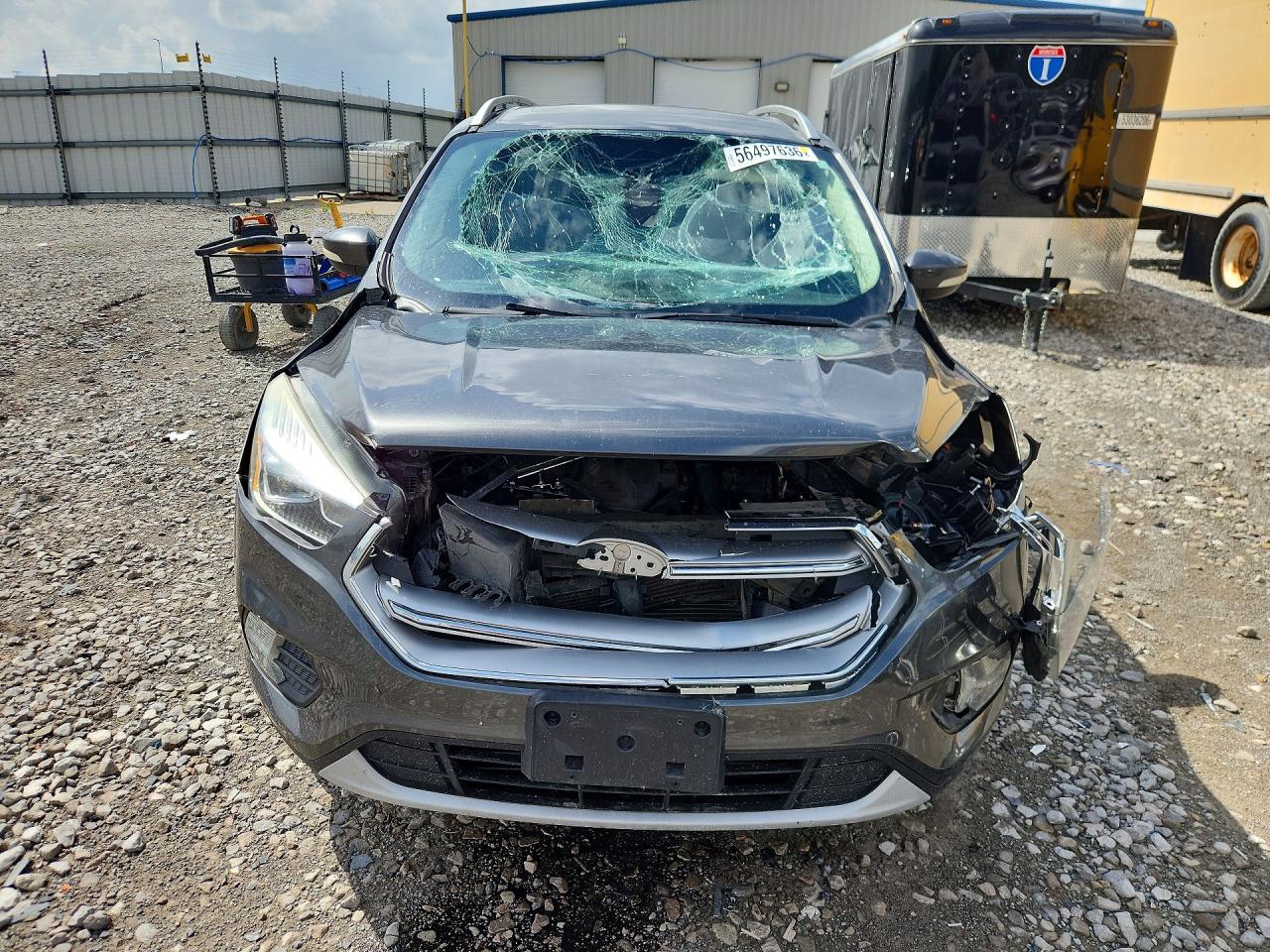 2017 Ford Escape Titanium Угольный vin: 1FMCU0J99HUC13561
