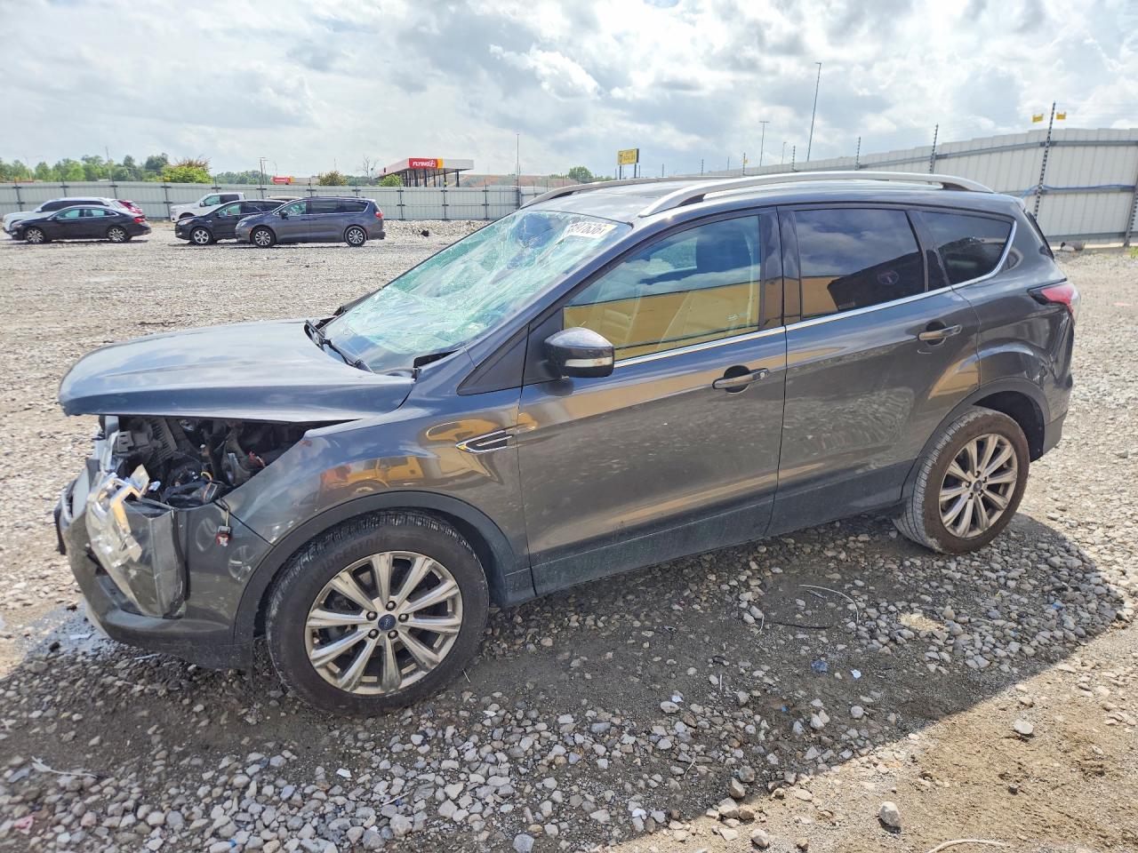 2017 Ford Escape Titanium Угольный vin: 1FMCU0J99HUC13561