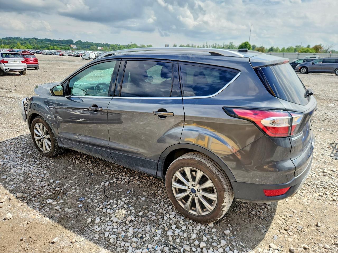 2017 Ford Escape Titanium Угольный vin: 1FMCU0J99HUC13561