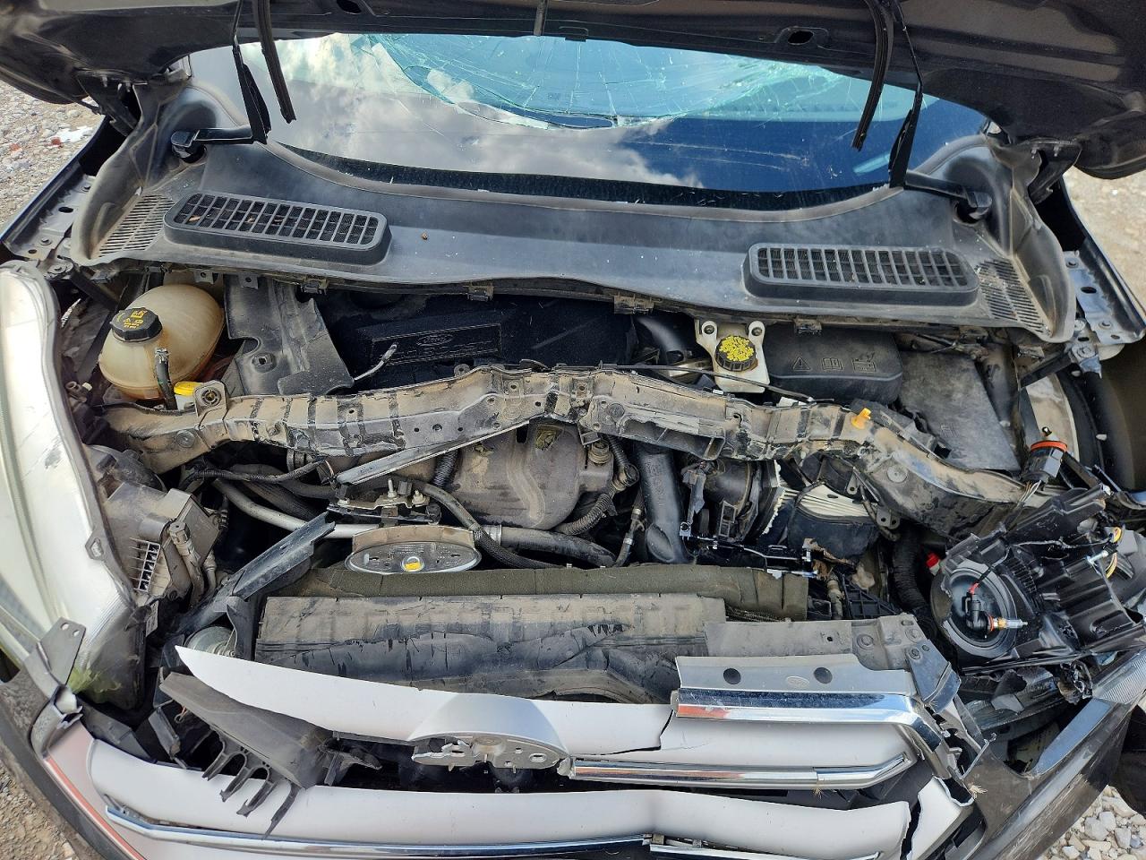 2017 Ford Escape Titanium Угольный vin: 1FMCU0J99HUC13561