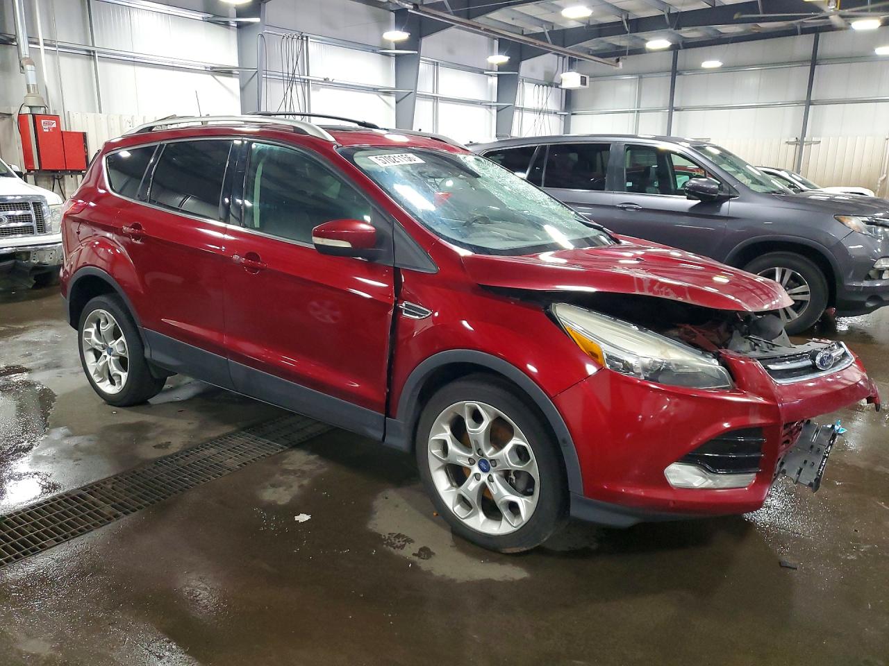 2013 Ford Escape Titanium Красный vin: 1FMCU0J9XDUA92212