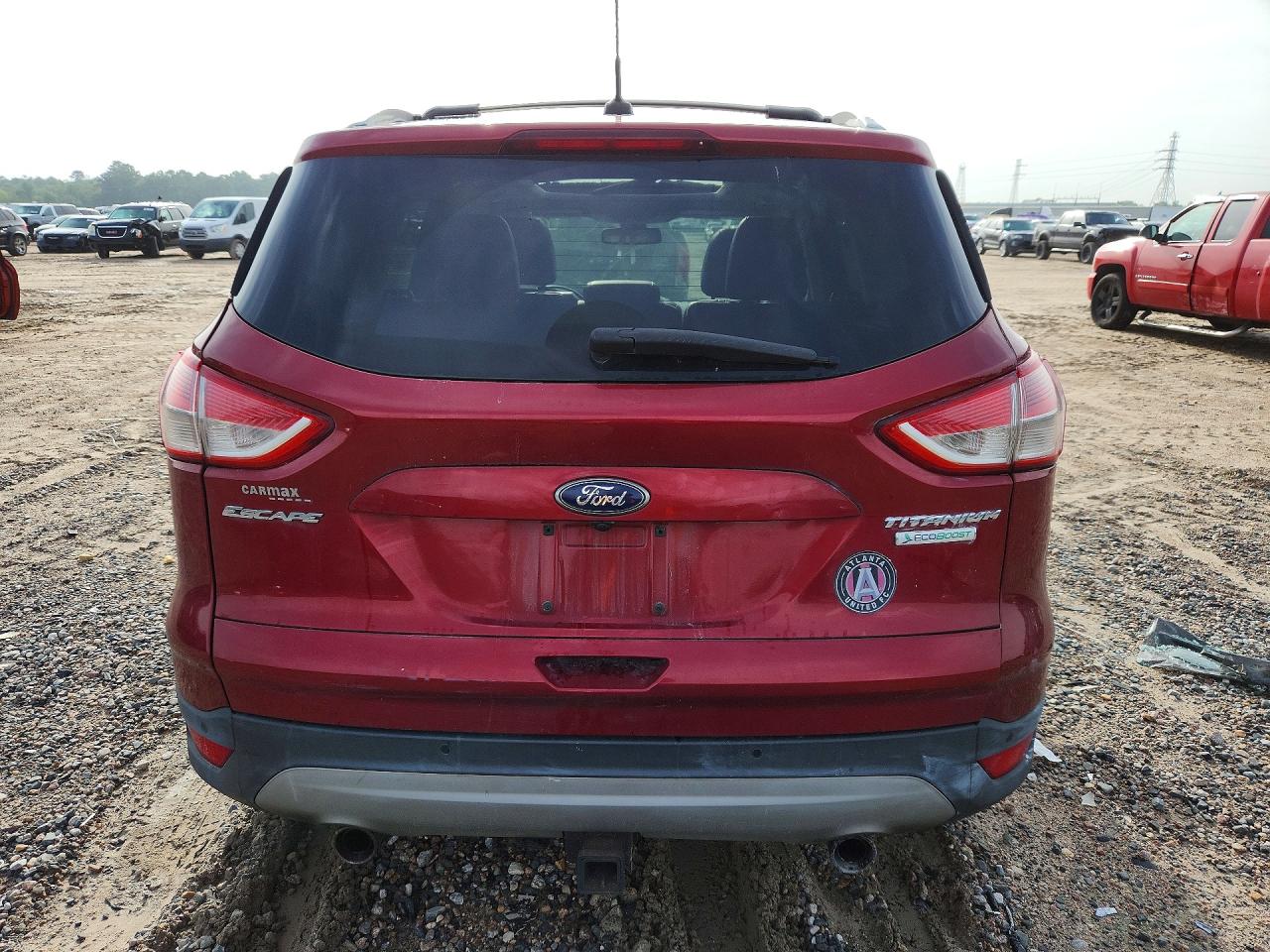 2013 Ford Escape Titanium Red vin: 1FMCU0J9XDUC09173