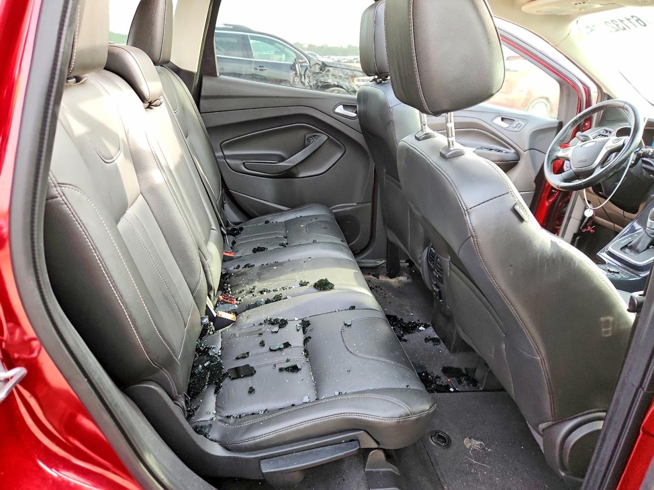 2013 Ford Escape Titanium Red vin: 1FMCU0J9XDUC09173