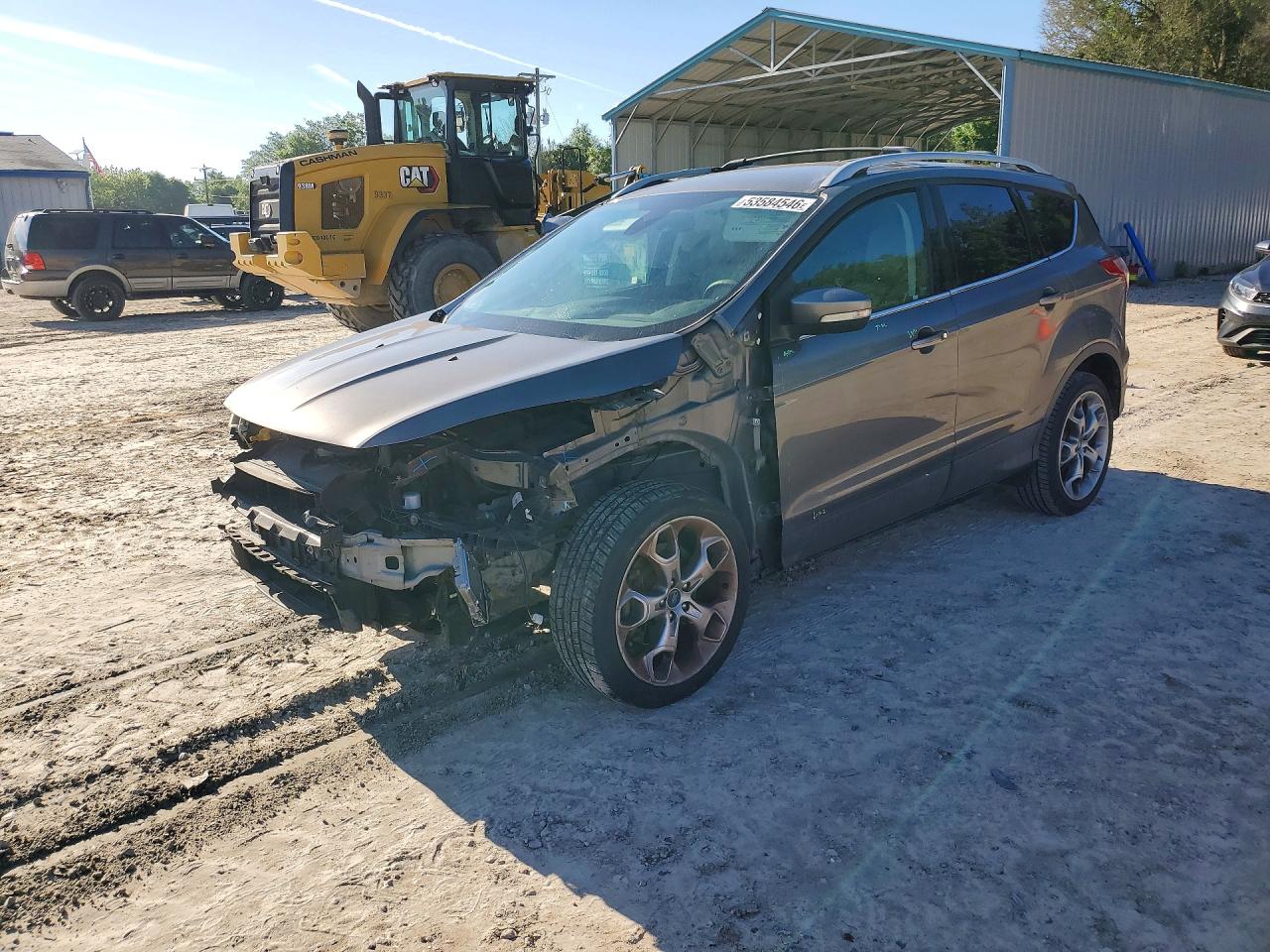 2014 Ford Escape Titanium Gray vin: 1FMCU0J9XEUA27636