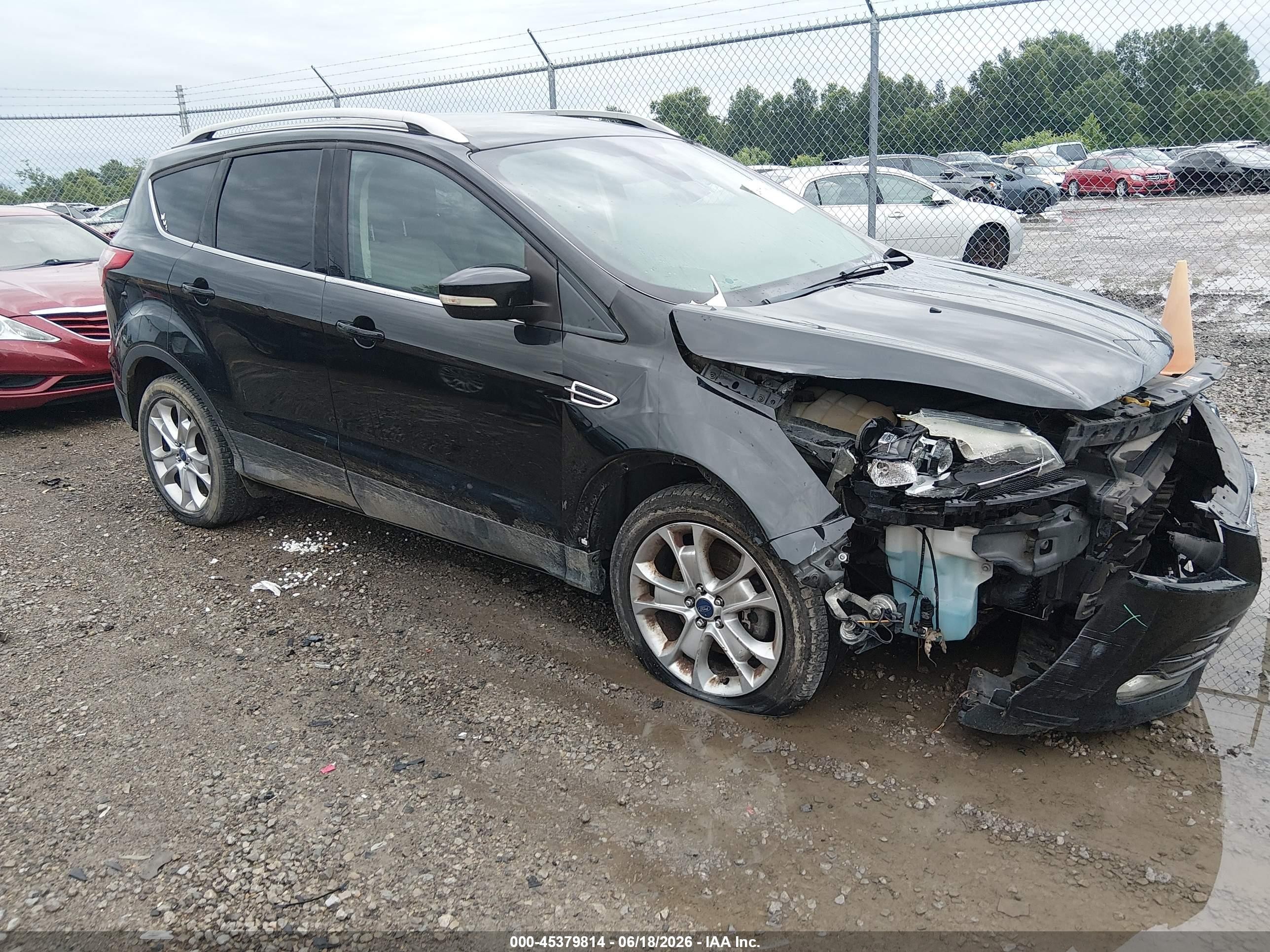 2014 Ford Escape Titanium Black vin: 1FMCU0J9XEUA36868