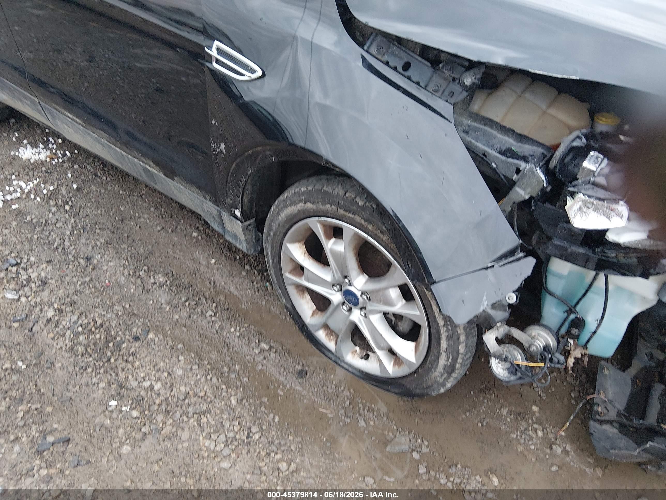 2014 Ford Escape Titanium Черный vin: 1FMCU0J9XEUA36868