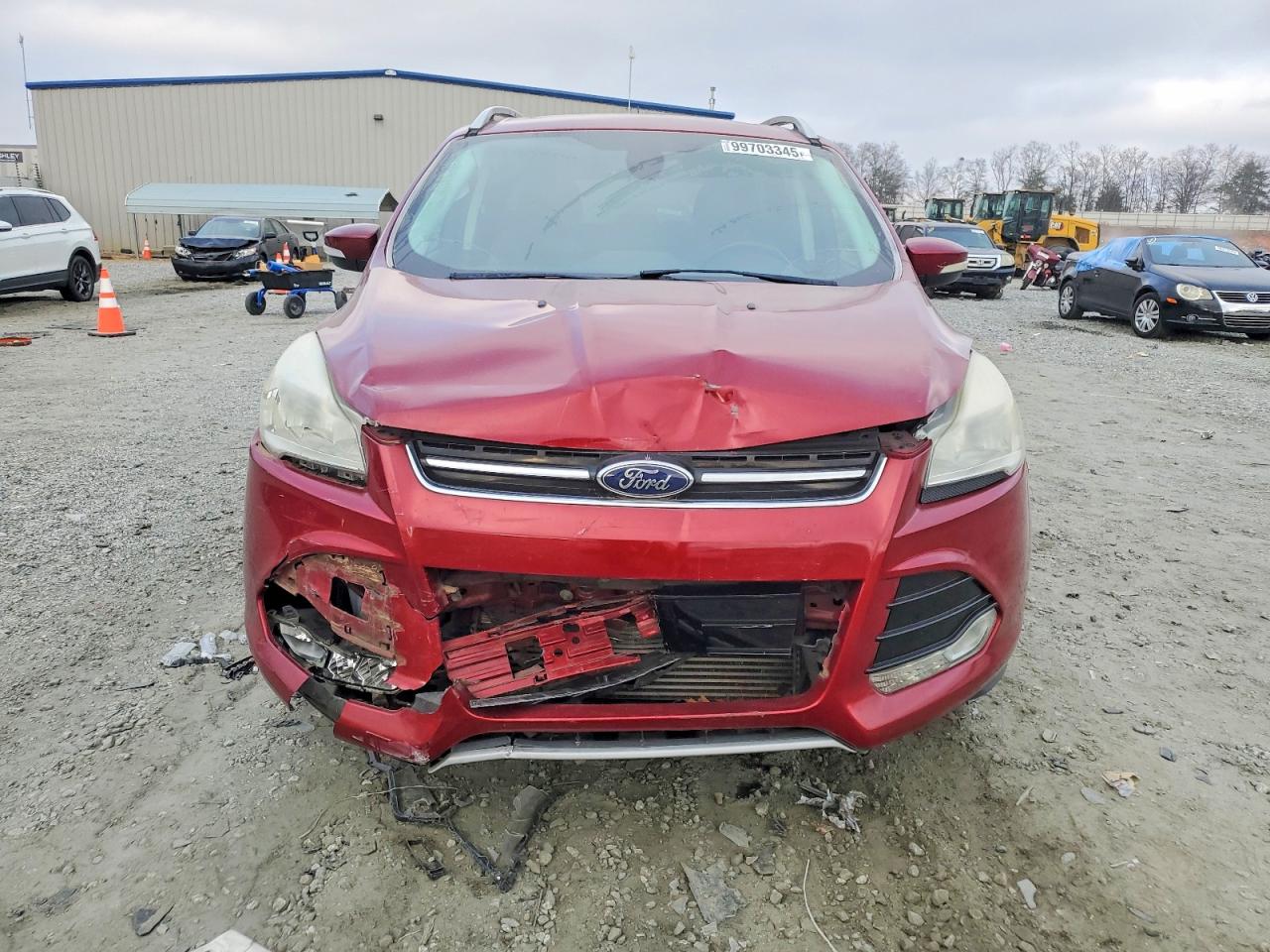 2014 Ford Escape Titanium Burgundy vin: 1FMCU0J9XEUA39740