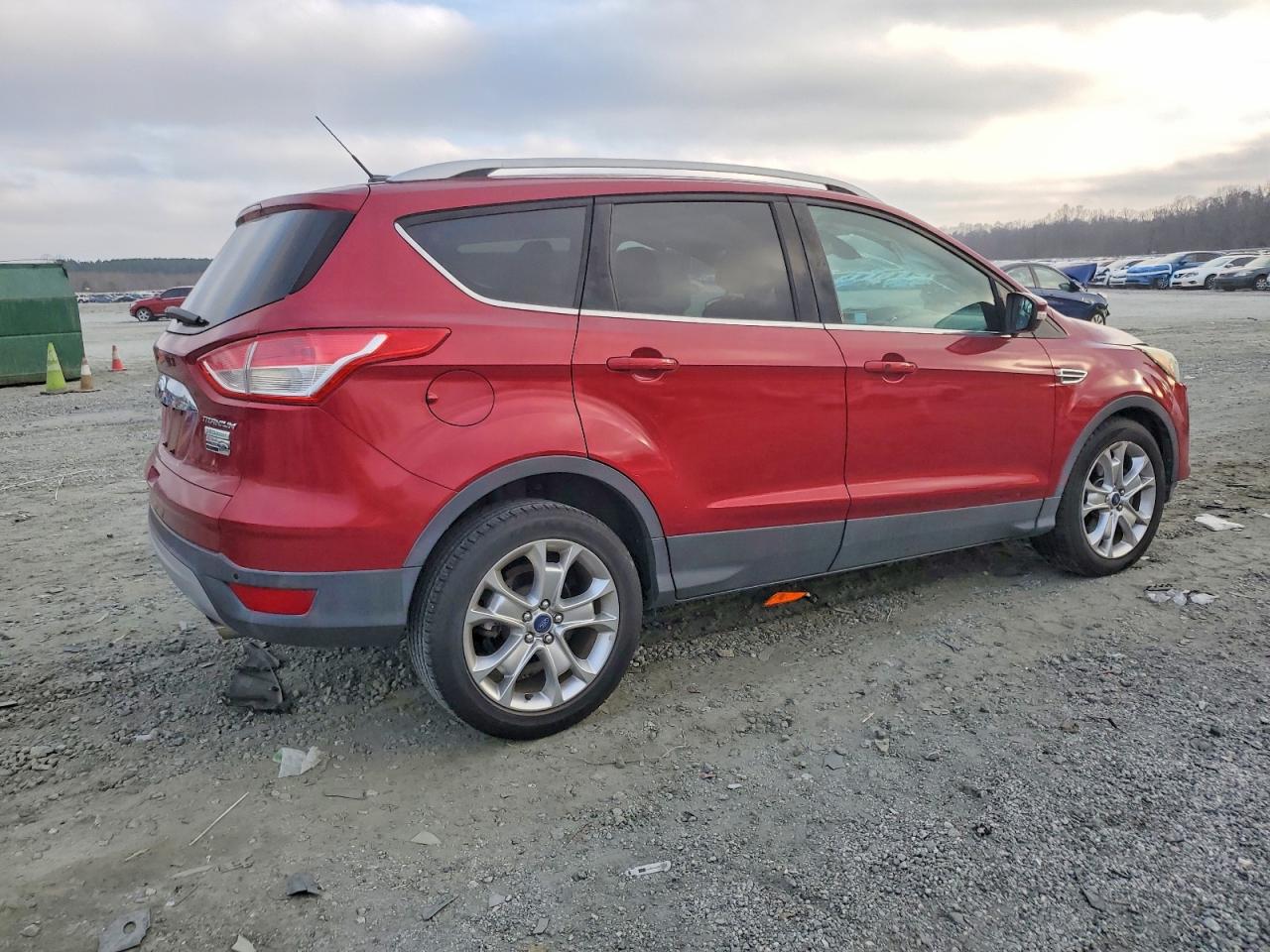 2014 Ford Escape Titanium Burgundy vin: 1FMCU0J9XEUA39740
