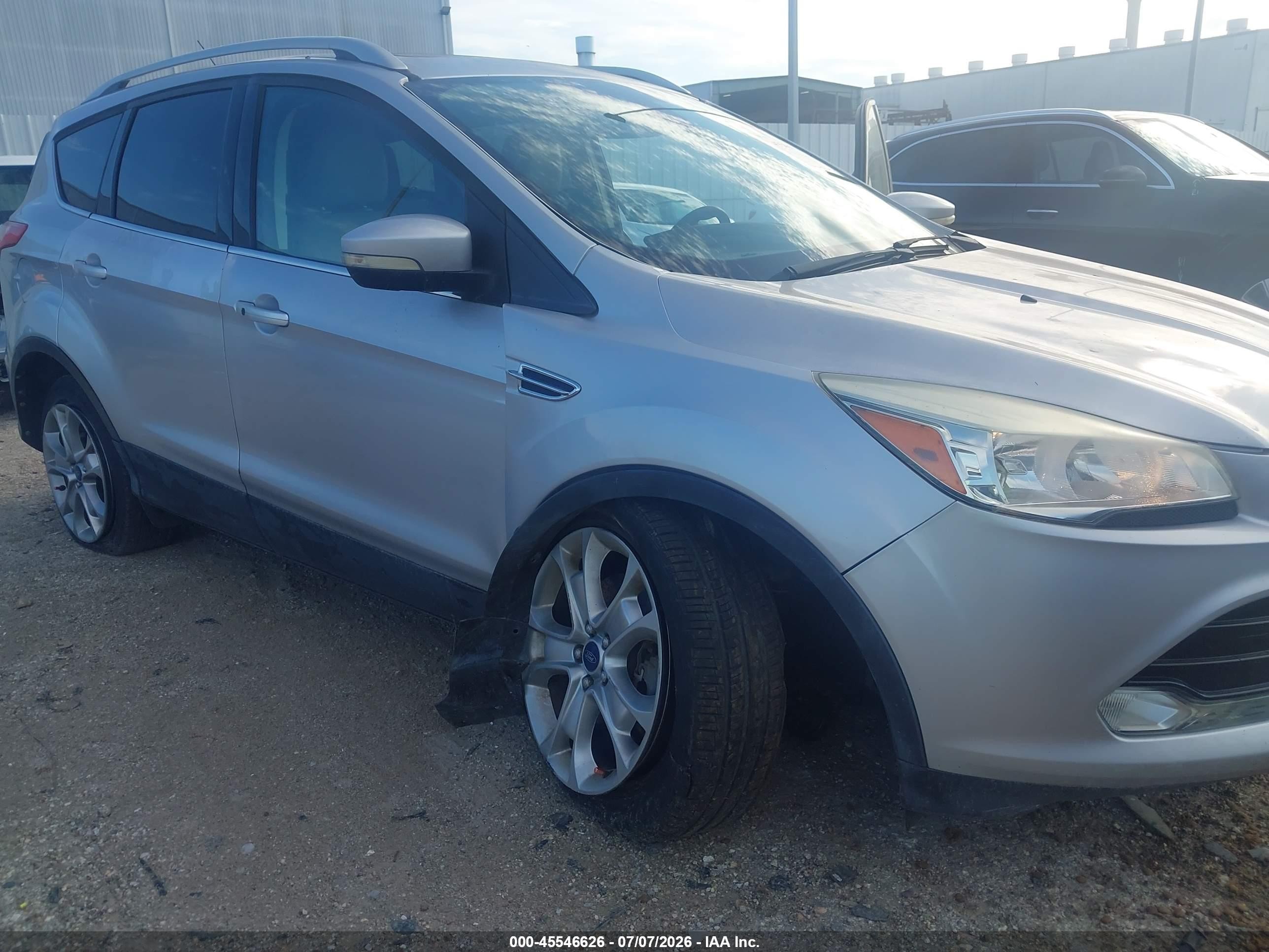 2014 Ford Escape Titanium Серебряный vin: 1FMCU0J9XEUA79493