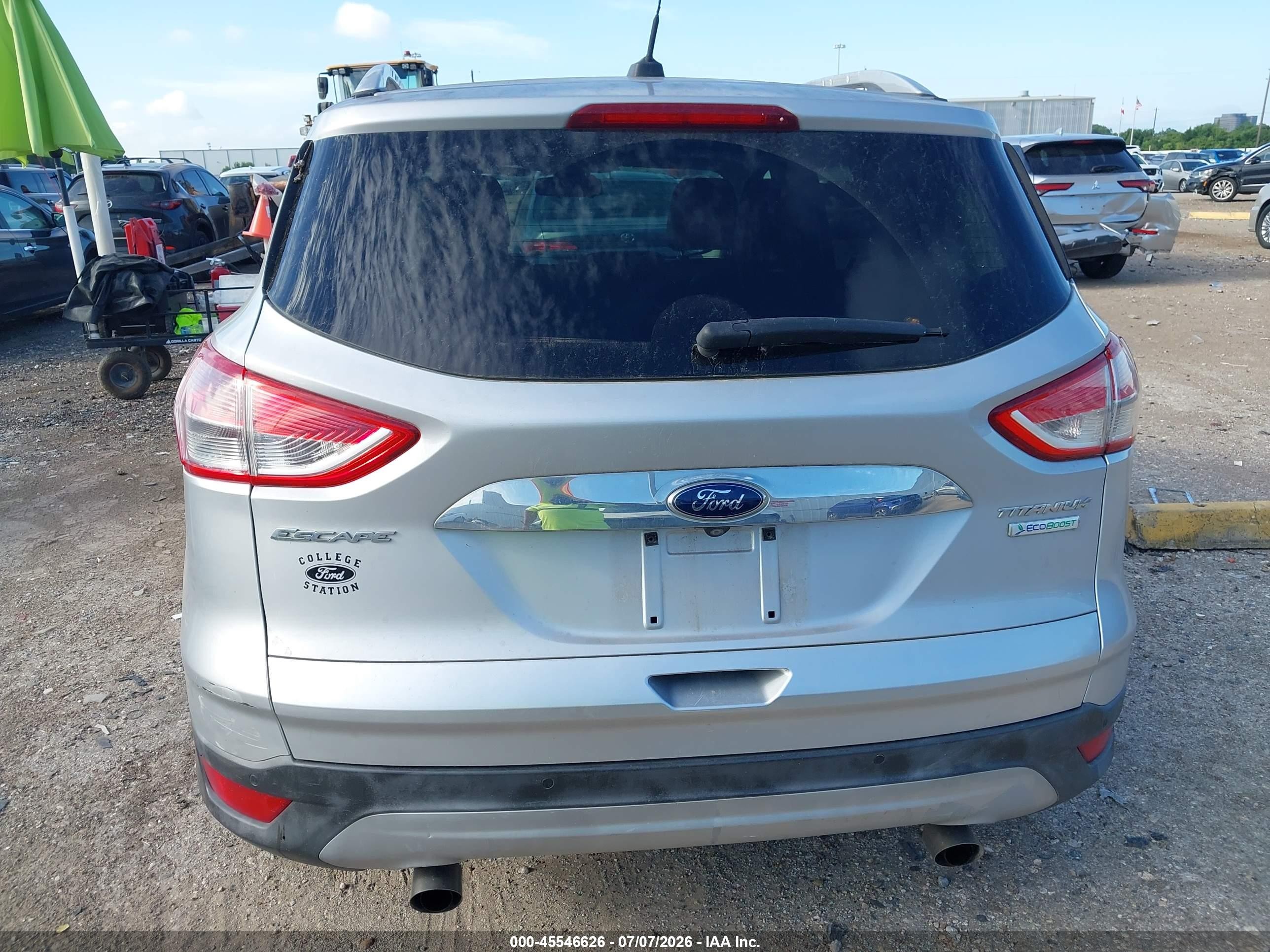2014 Ford Escape Titanium Серебряный vin: 1FMCU0J9XEUA79493