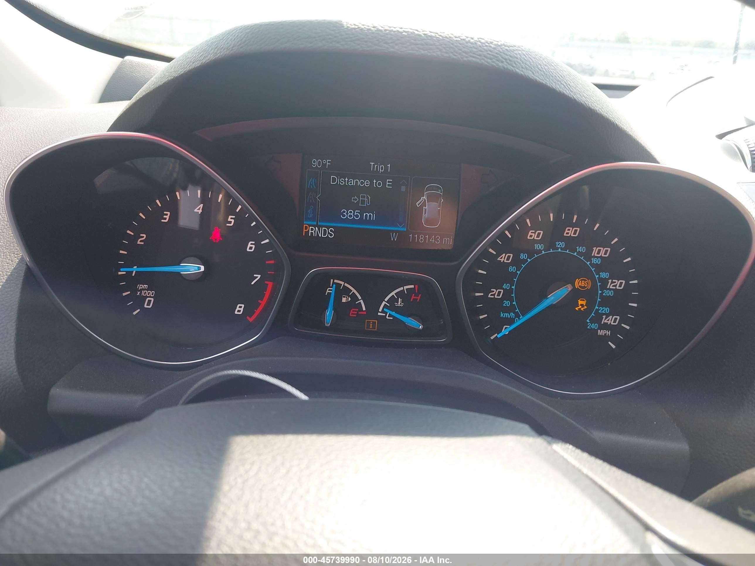 2014 Ford Escape Titanium White vin: 1FMCU0J9XEUD99929