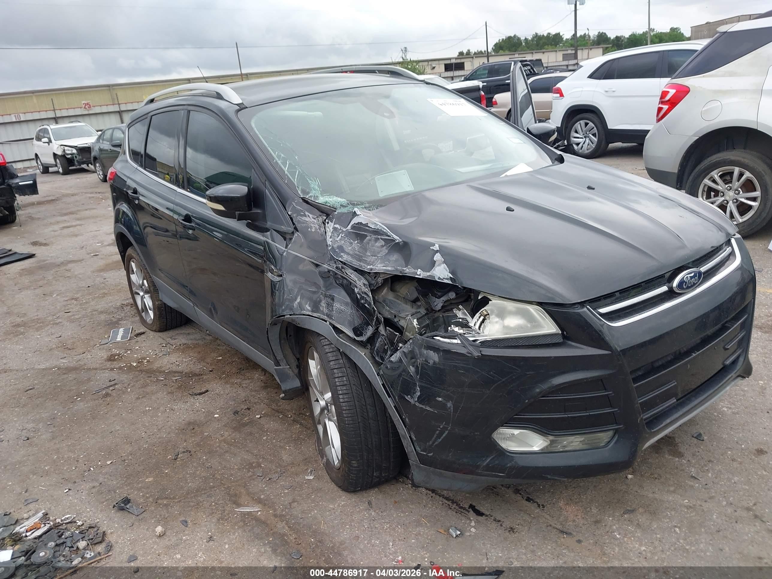 2014 Ford Escape Titanium Black vin: 1FMCU0J9XEUE12100