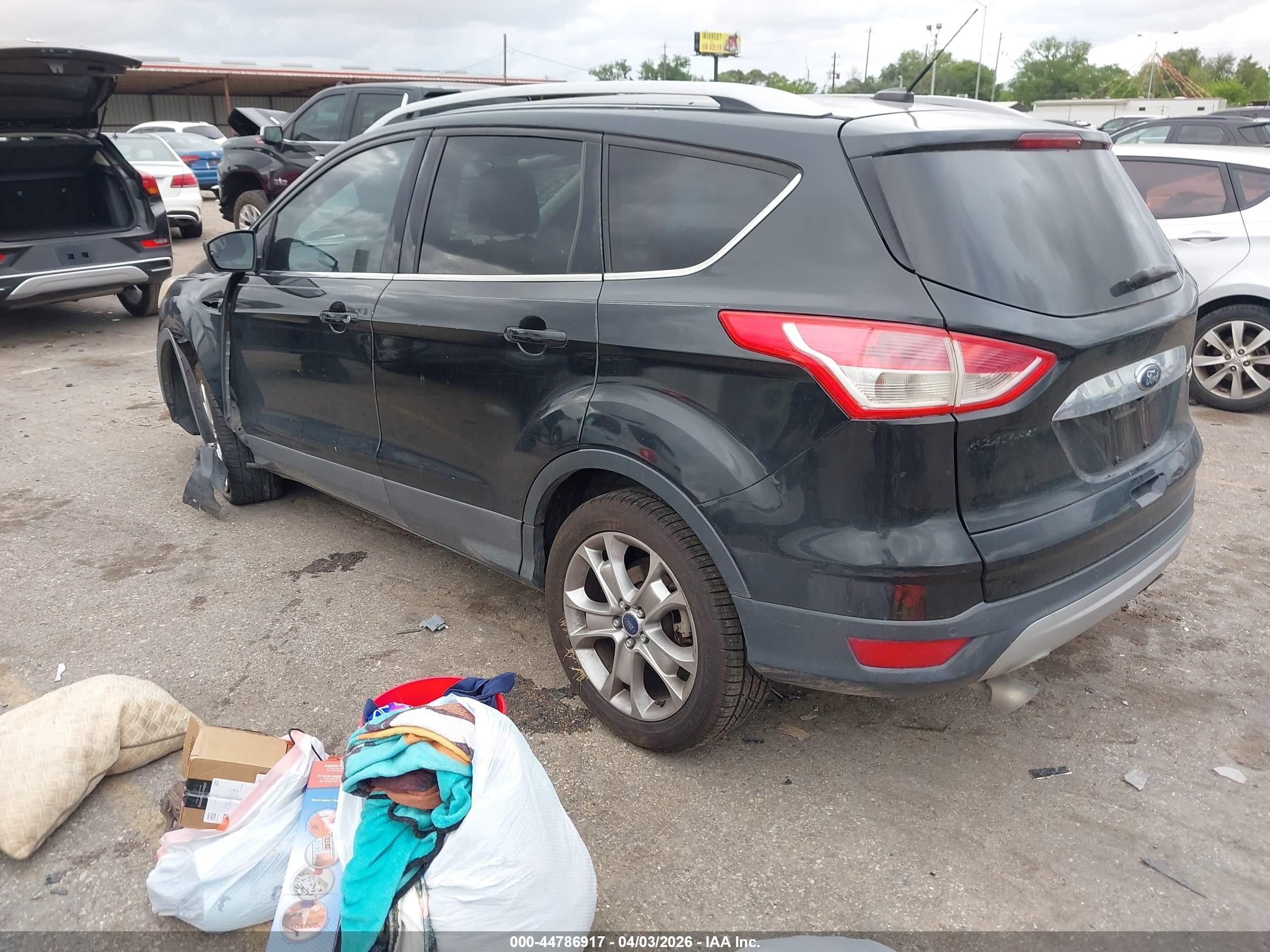 2014 Ford Escape Titanium Black vin: 1FMCU0J9XEUE12100