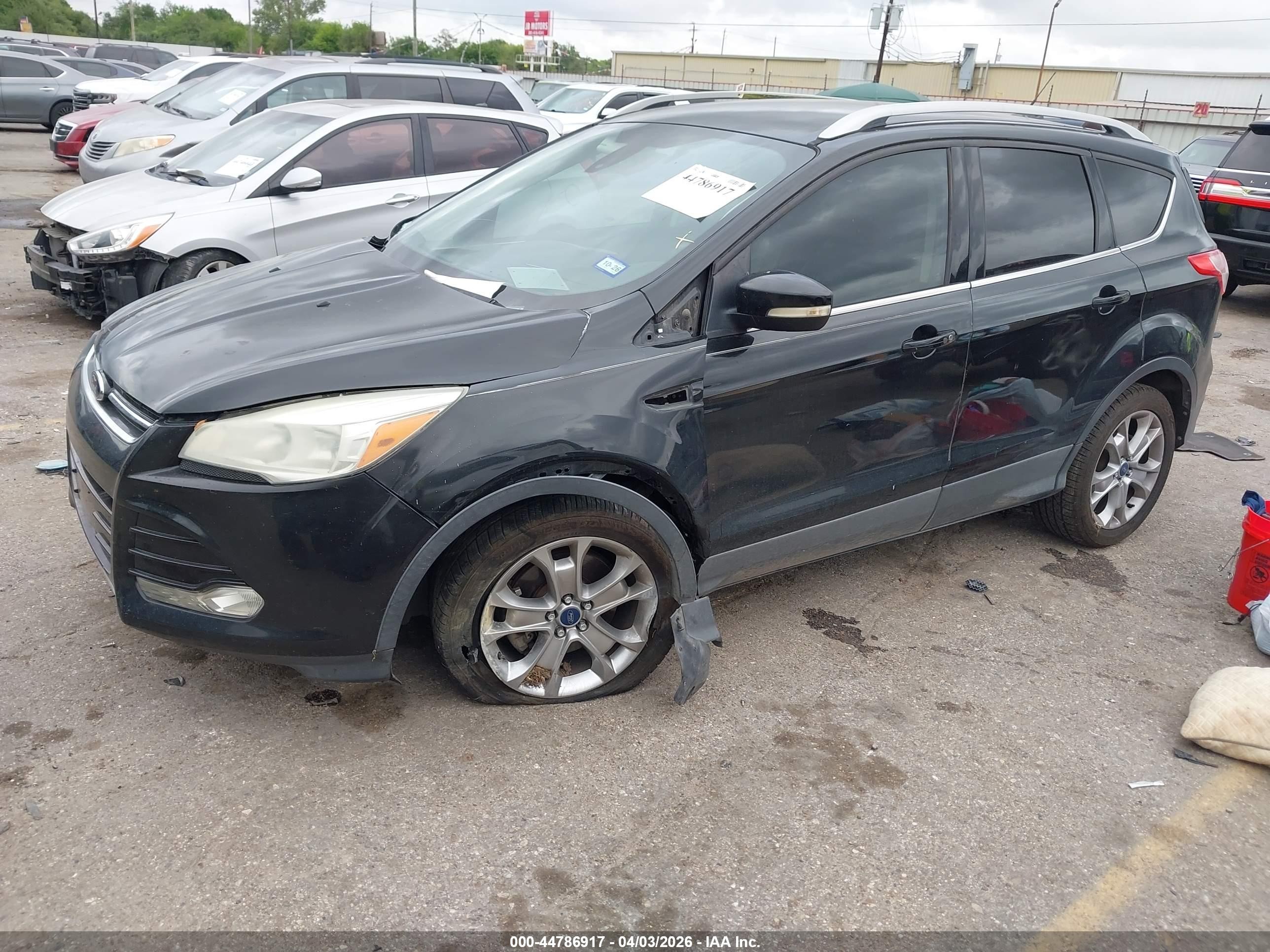 2014 Ford Escape Titanium Black vin: 1FMCU0J9XEUE12100