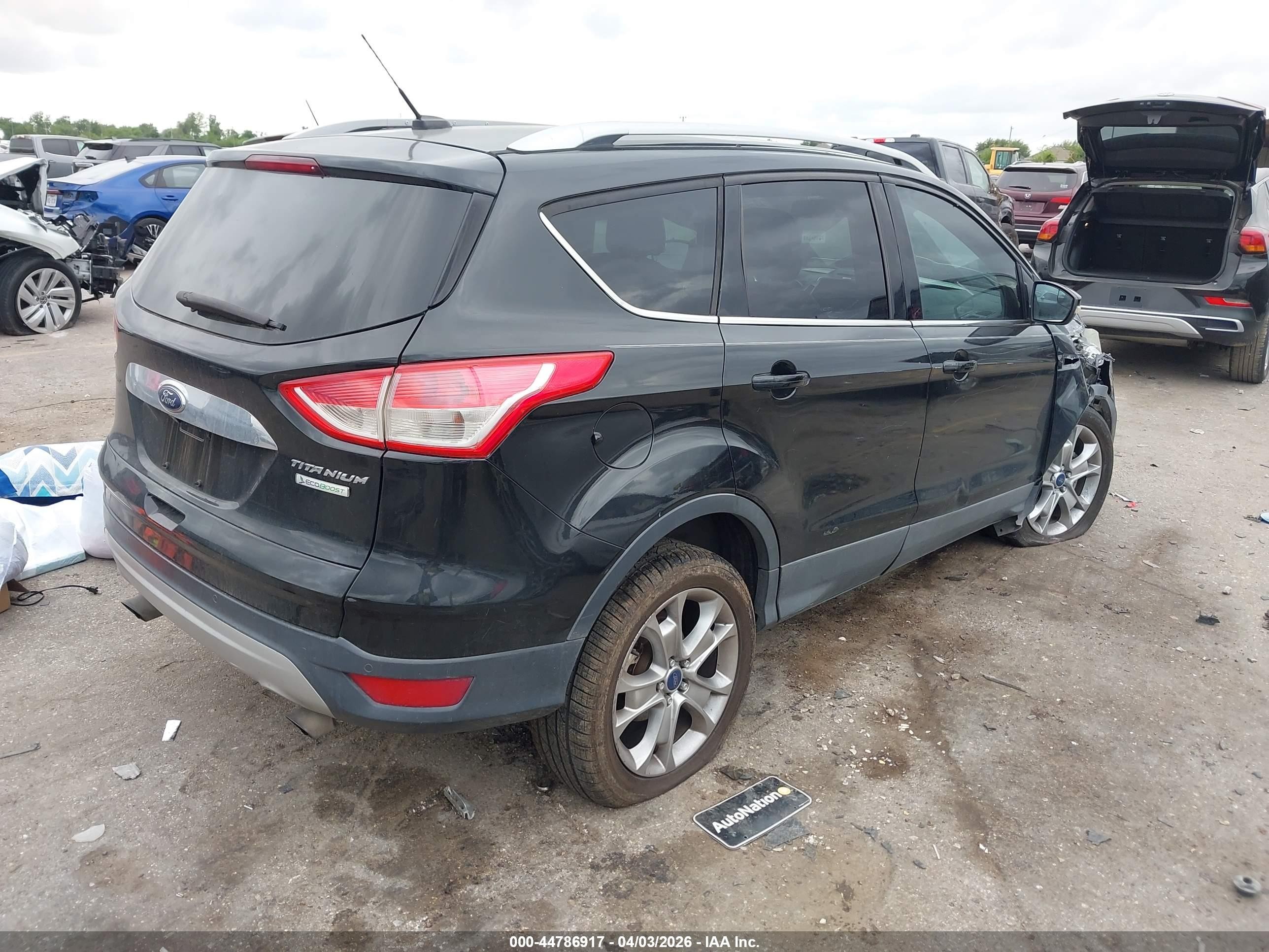 2014 Ford Escape Titanium Black vin: 1FMCU0J9XEUE12100