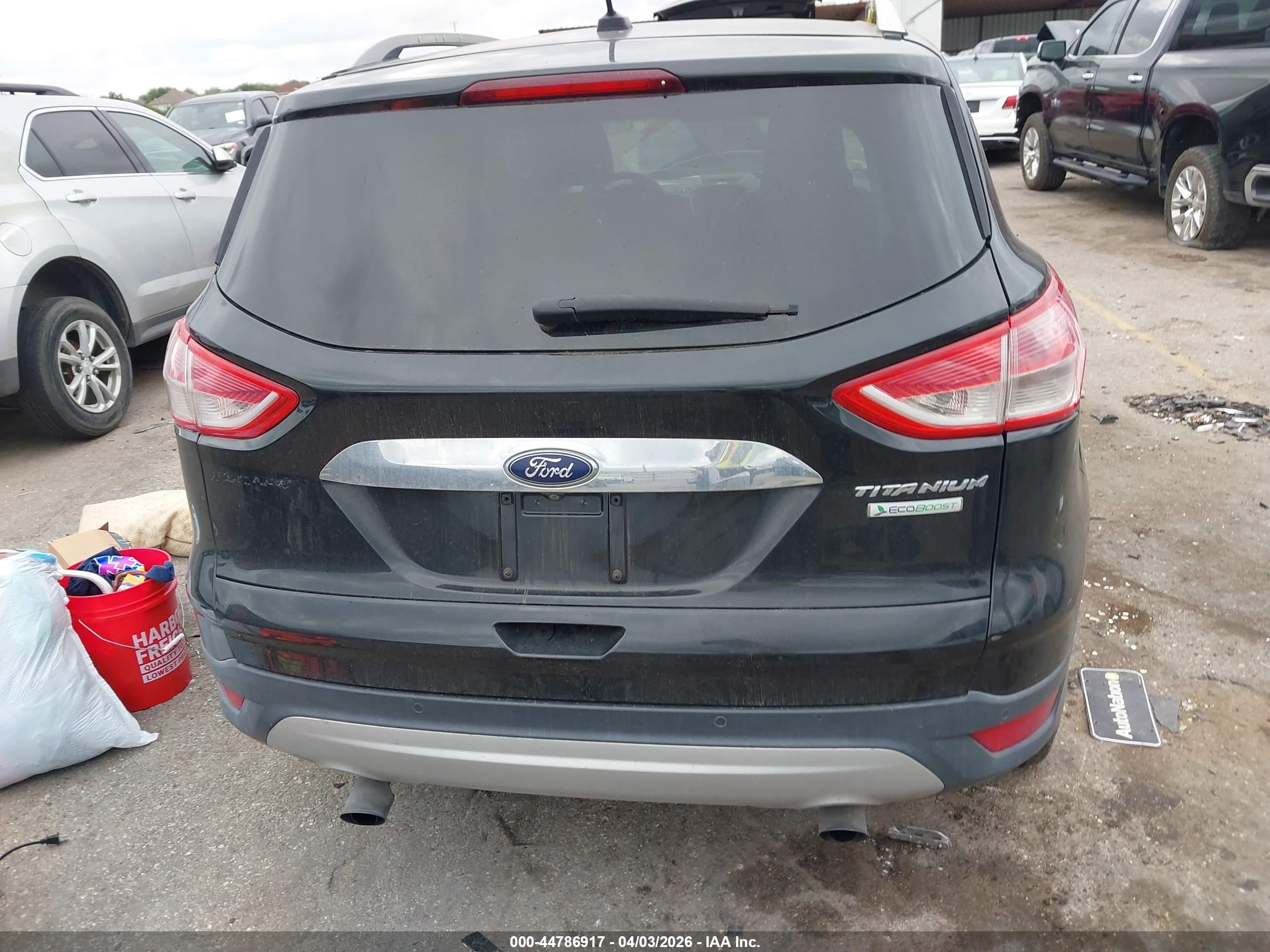 2014 Ford Escape Titanium Black vin: 1FMCU0J9XEUE12100