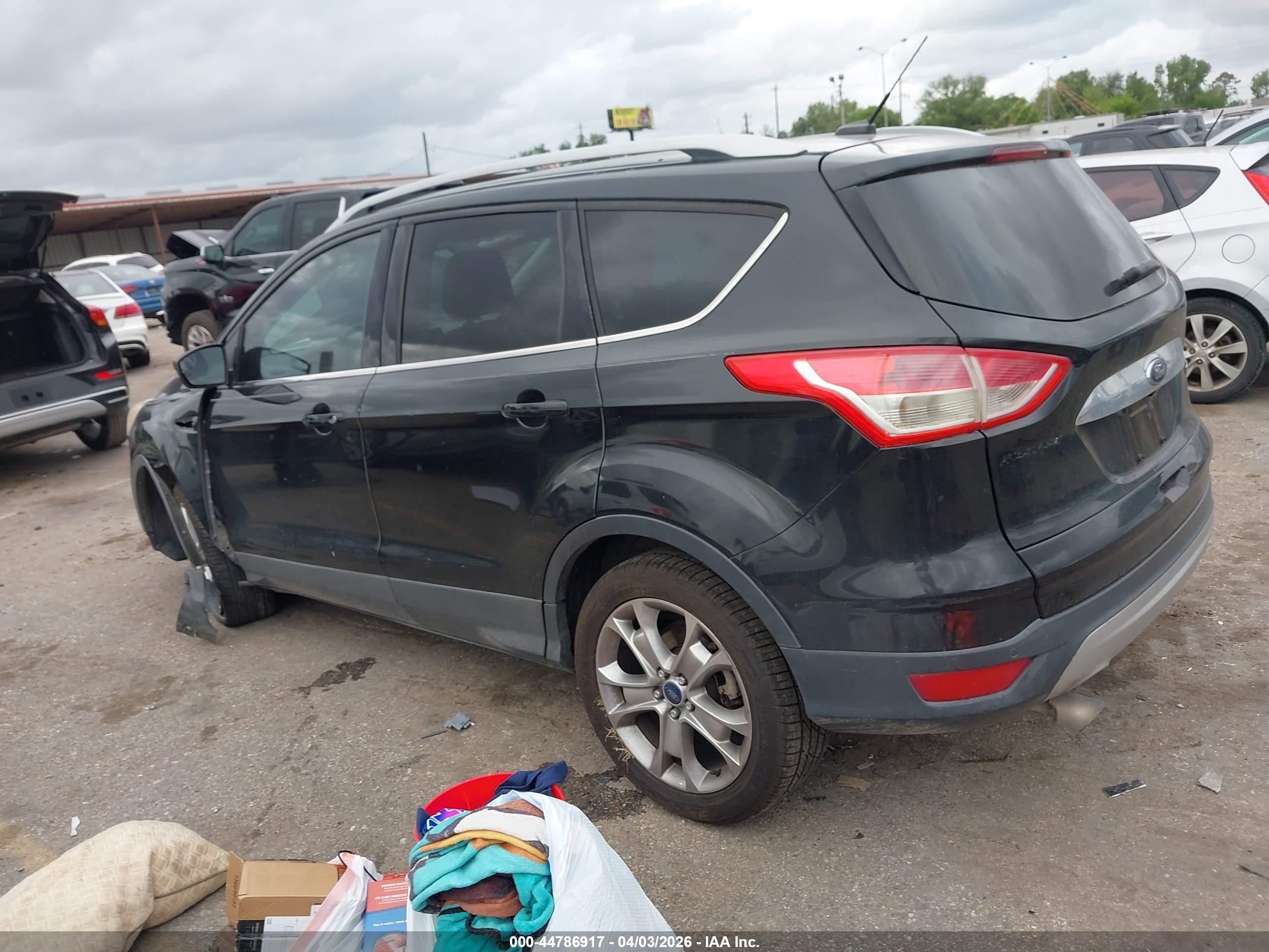 2014 Ford Escape Titanium Black vin: 1FMCU0J9XEUE12100