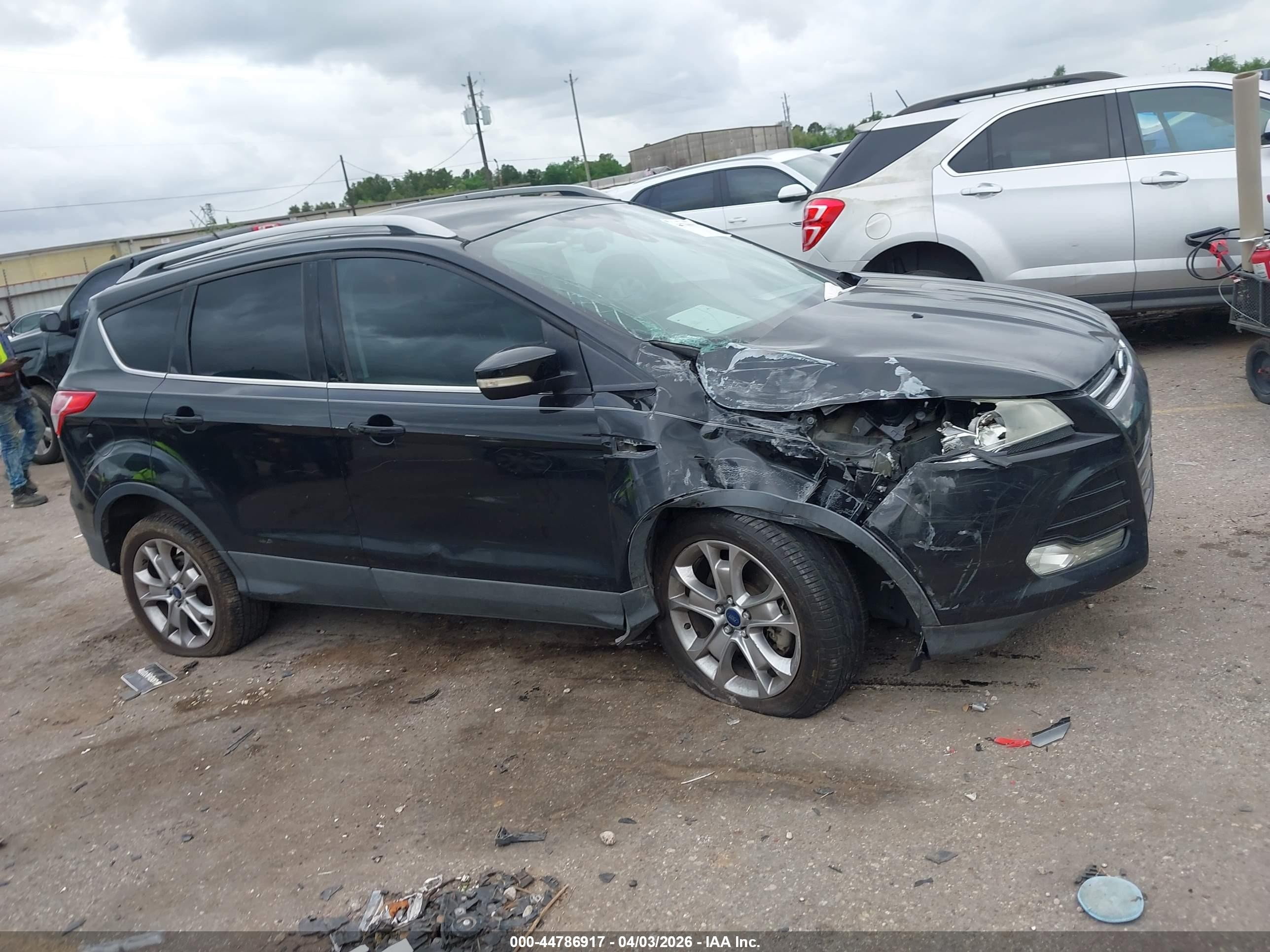 2014 Ford Escape Titanium Black vin: 1FMCU0J9XEUE12100