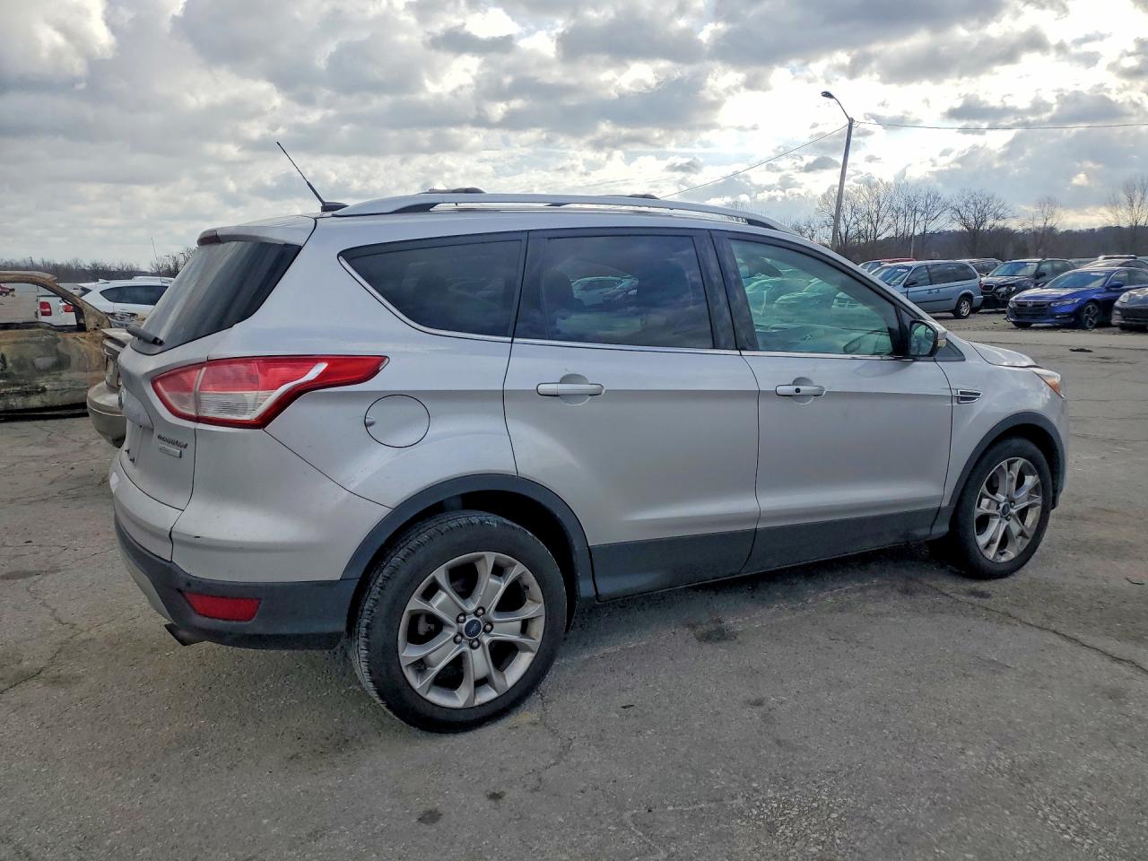 2015 Ford Escape Titanium Silver vin: 1FMCU0J9XFUA20221