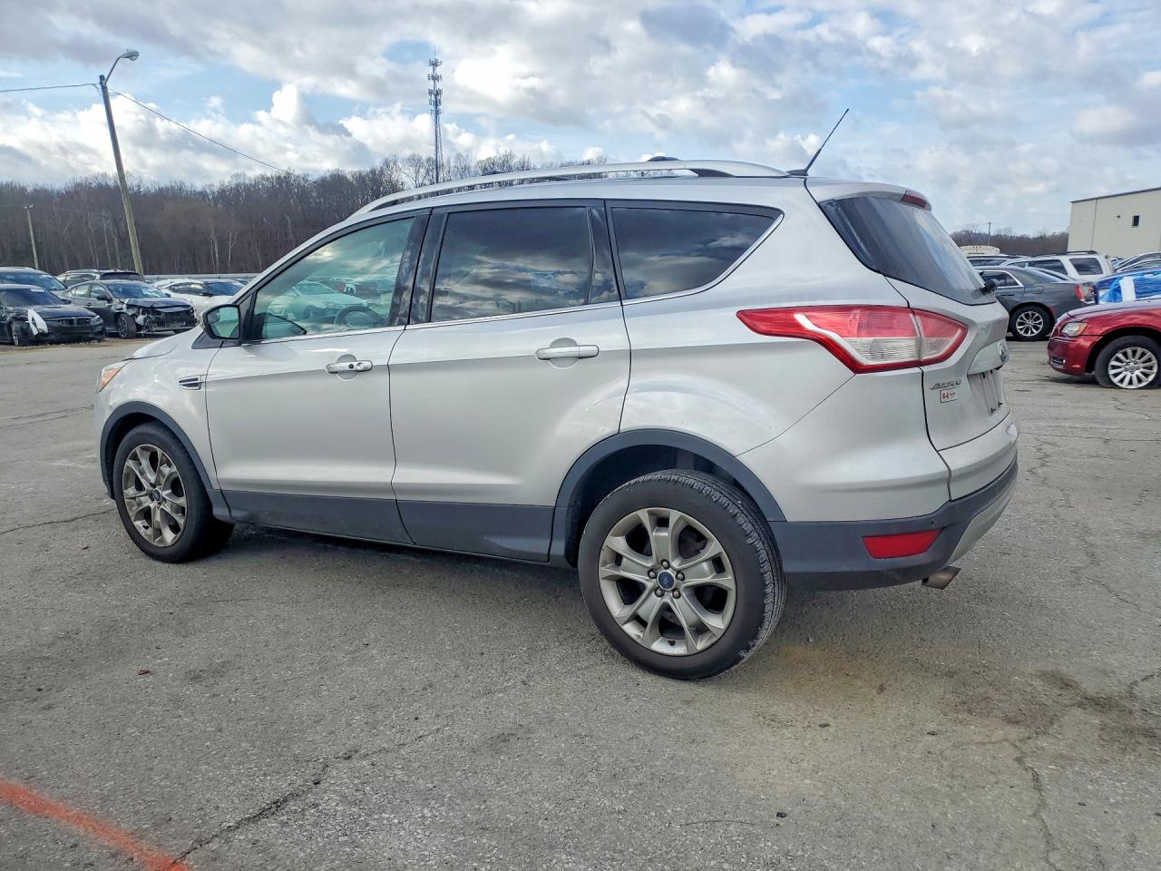2015 Ford Escape Titanium Silver vin: 1FMCU0J9XFUA20221