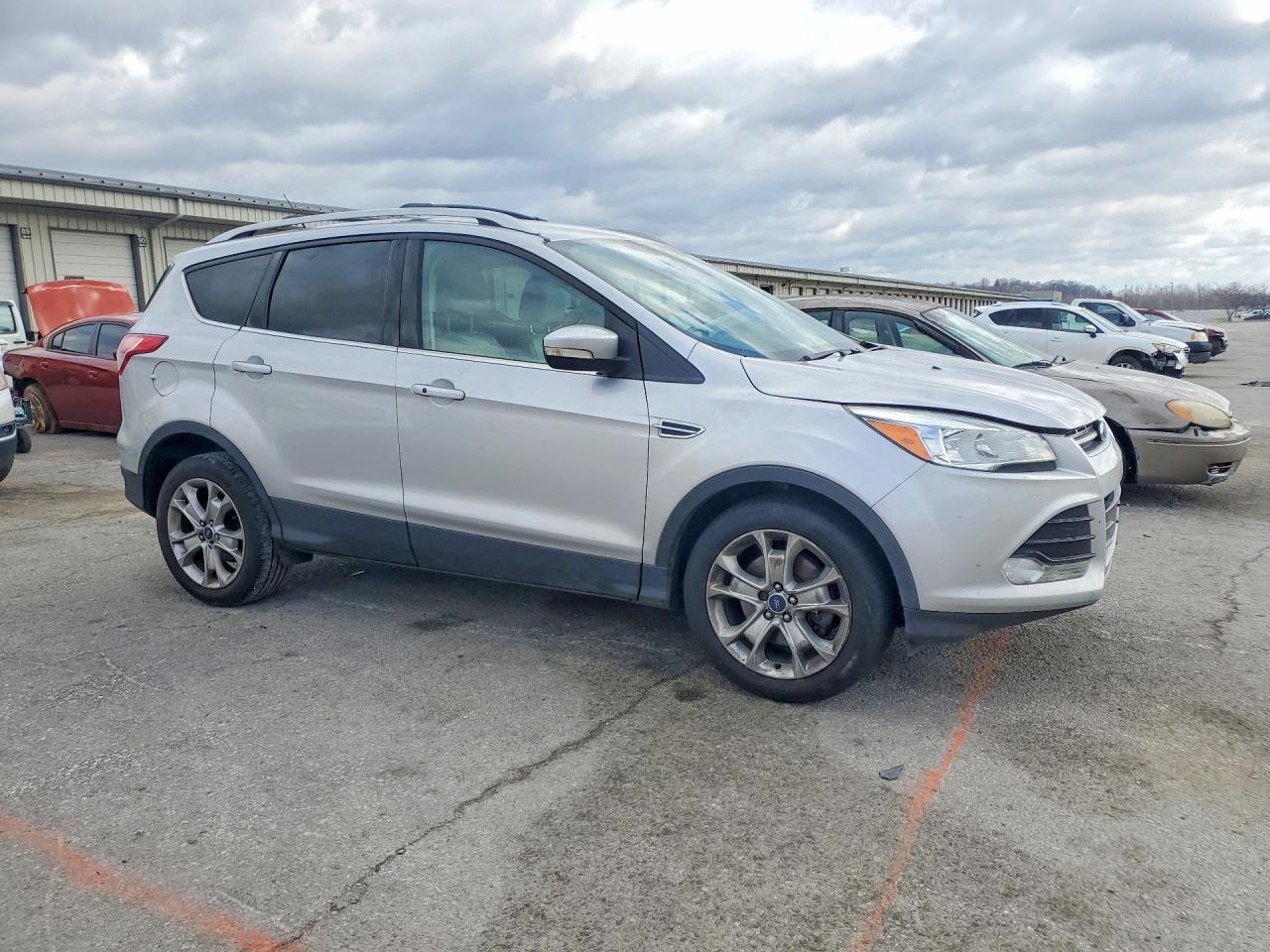 2015 Ford Escape Titanium Silver vin: 1FMCU0J9XFUA20221