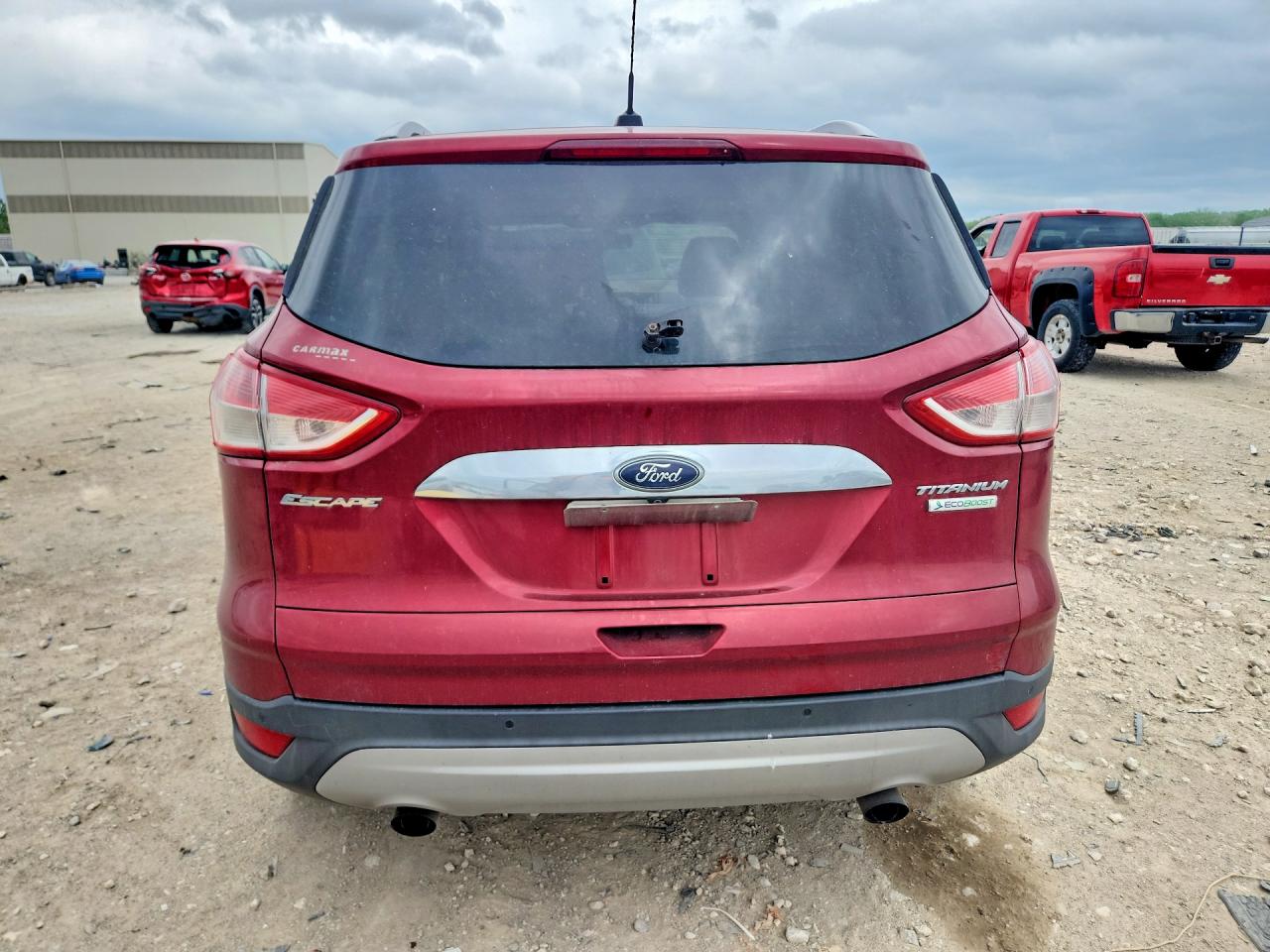 2015 Ford Escape Titanium Red vin: 1FMCU0J9XFUB36275