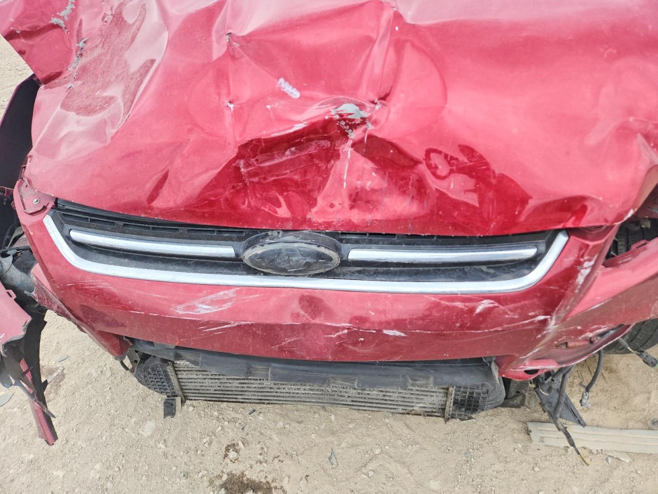 2015 Ford Escape Titanium Red vin: 1FMCU0J9XFUB36275