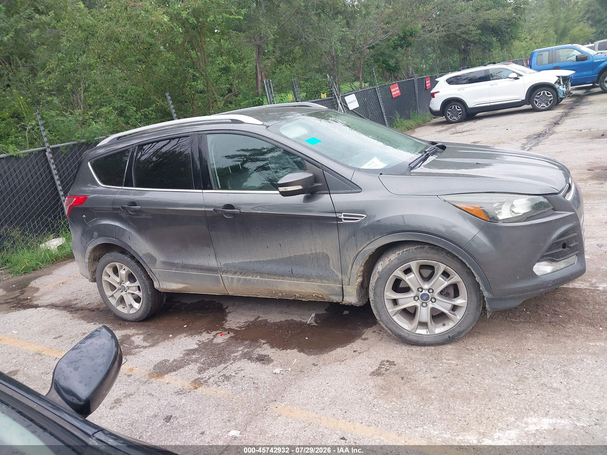 2015 Ford Escape Titanium Gray vin: 1FMCU0J9XFUB74945
