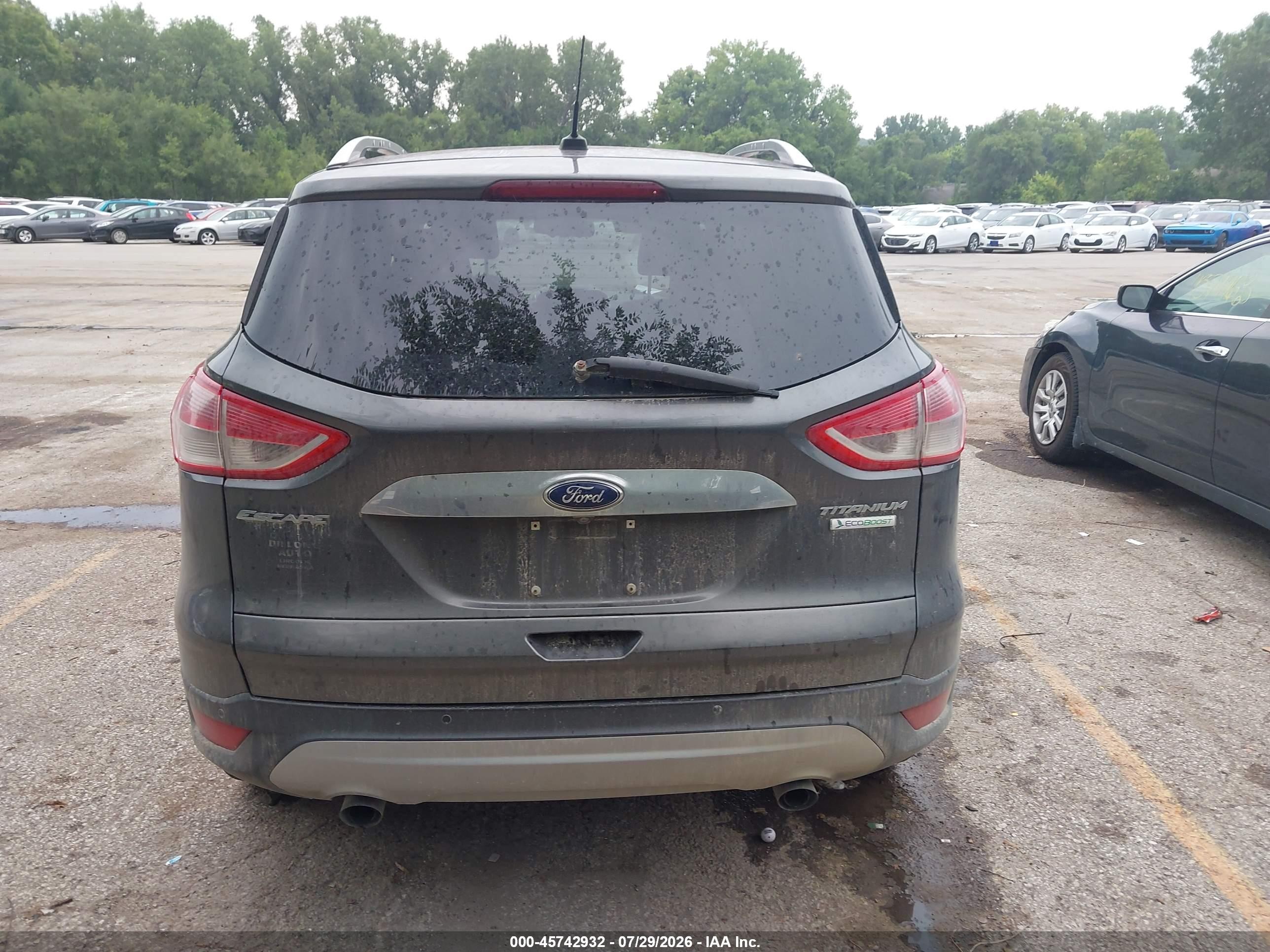 2015 Ford Escape Titanium Gray vin: 1FMCU0J9XFUB74945