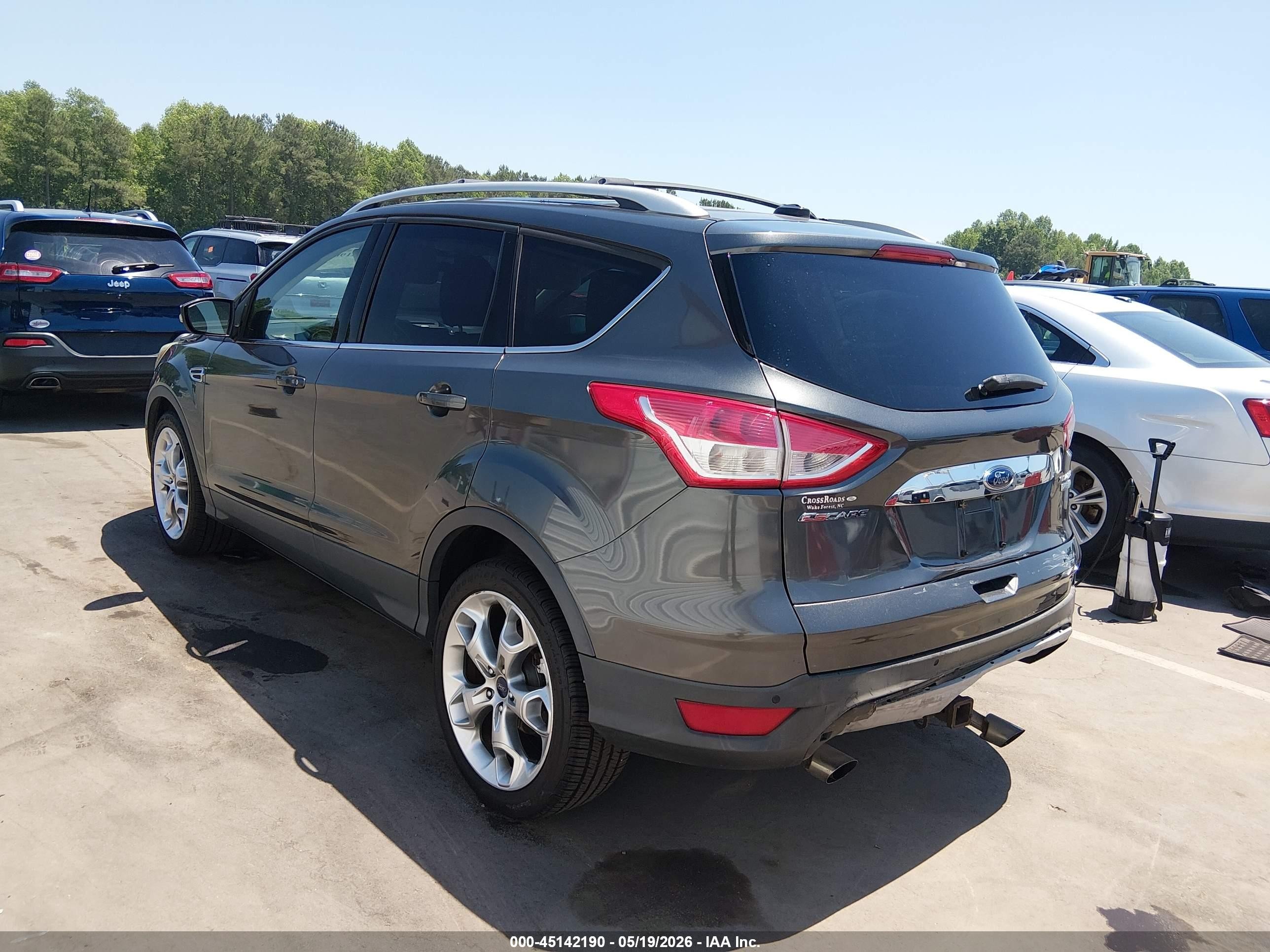 2015 Ford Escape Titanium Gray vin: 1FMCU0J9XFUC01013