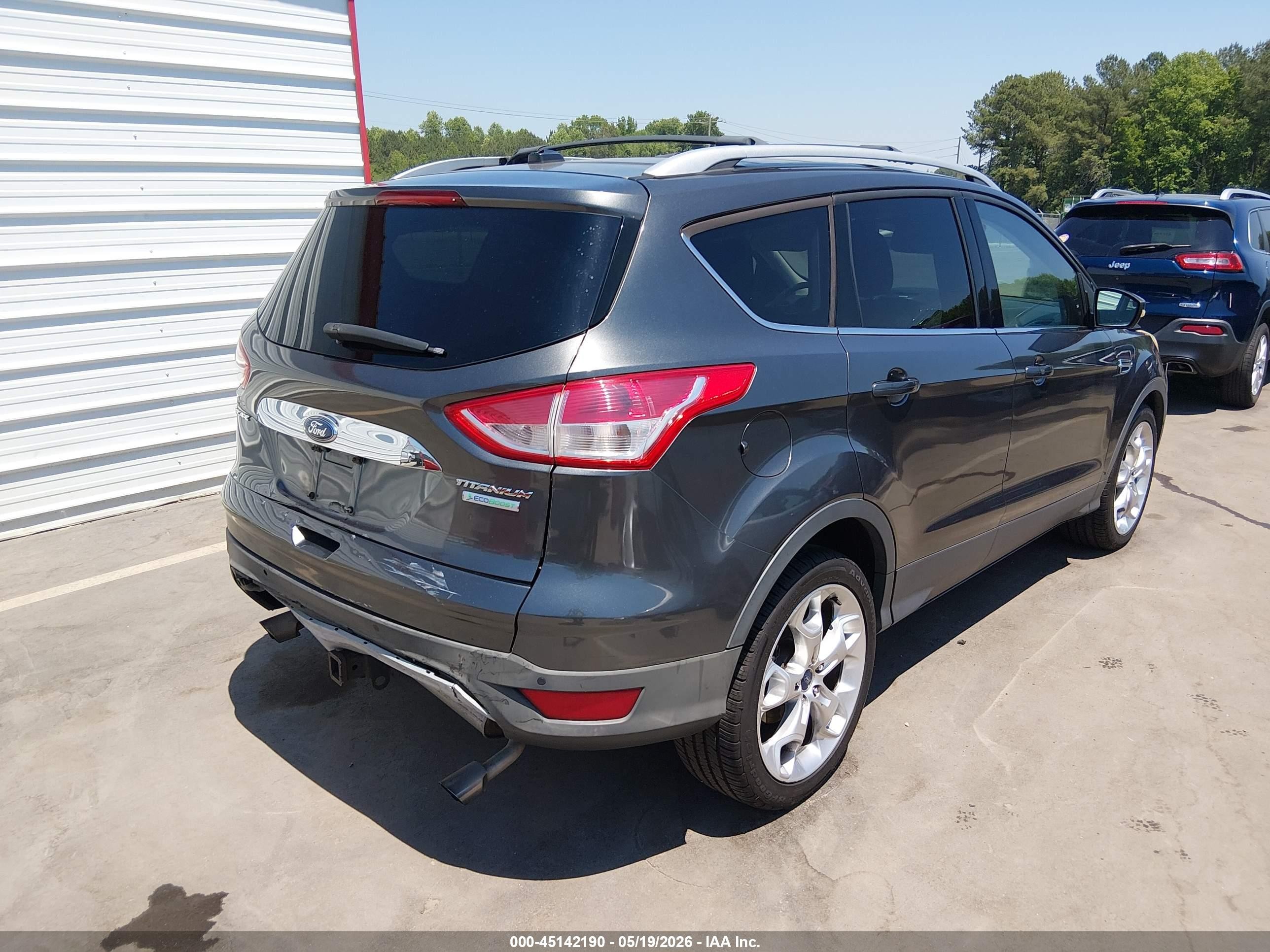 2015 Ford Escape Titanium Gray vin: 1FMCU0J9XFUC01013