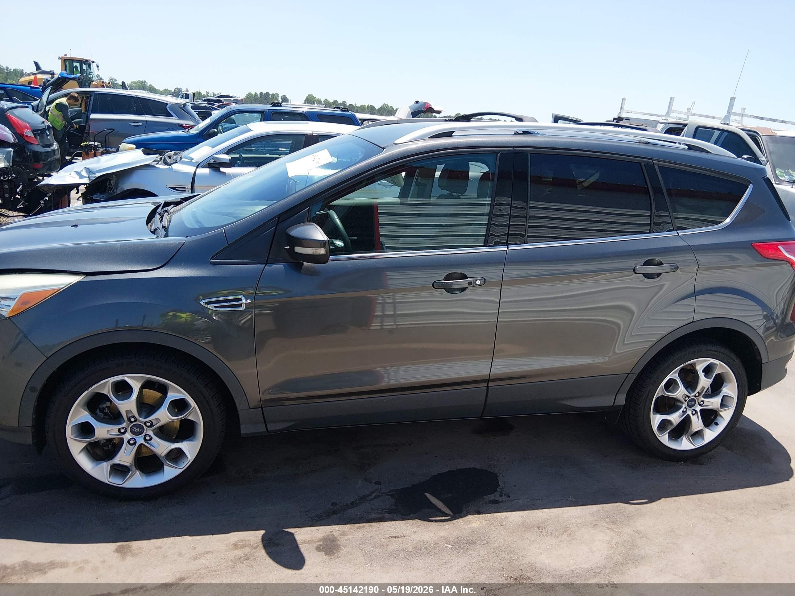 2015 Ford Escape Titanium Gray vin: 1FMCU0J9XFUC01013