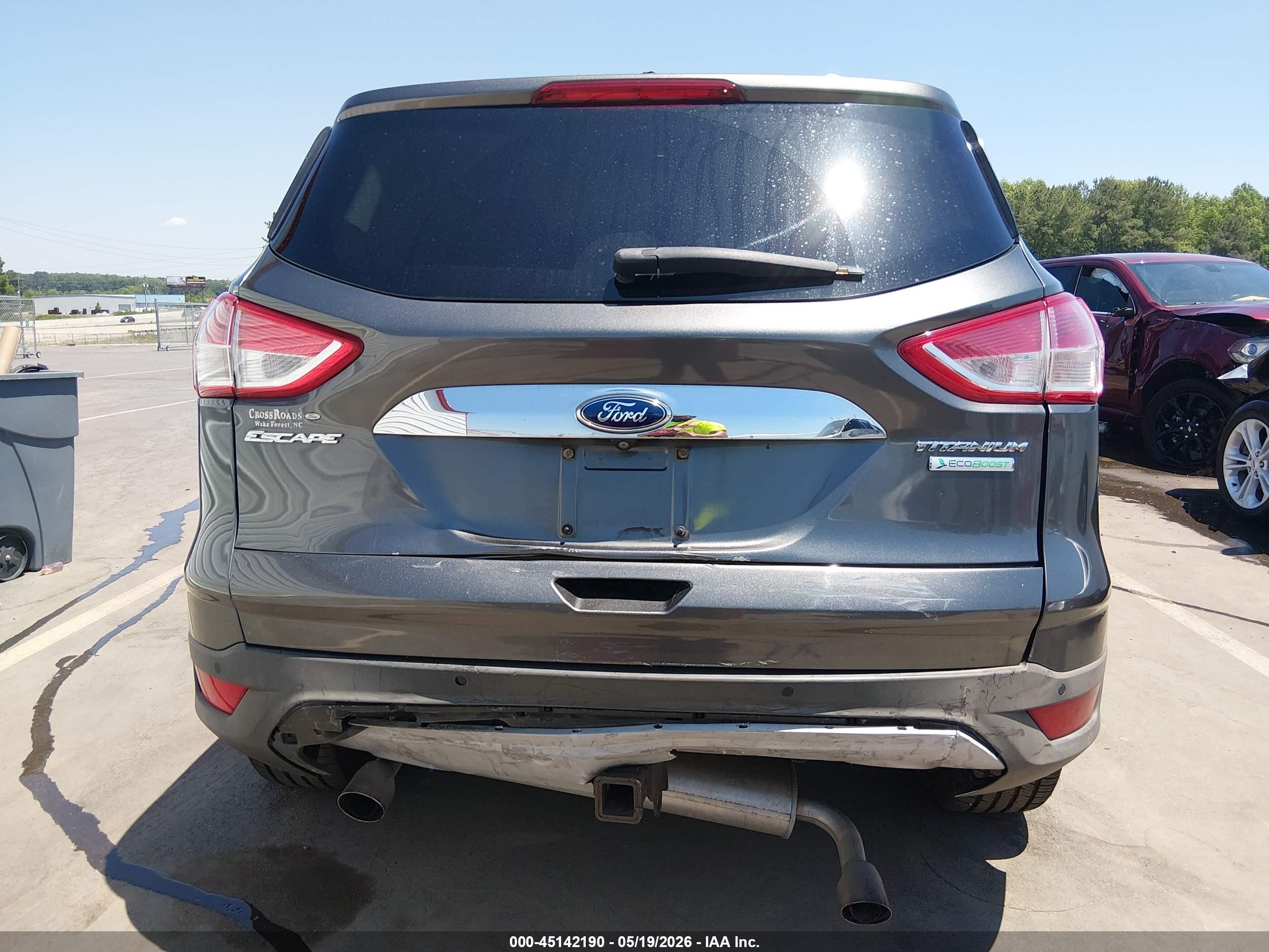 2015 Ford Escape Titanium Gray vin: 1FMCU0J9XFUC01013