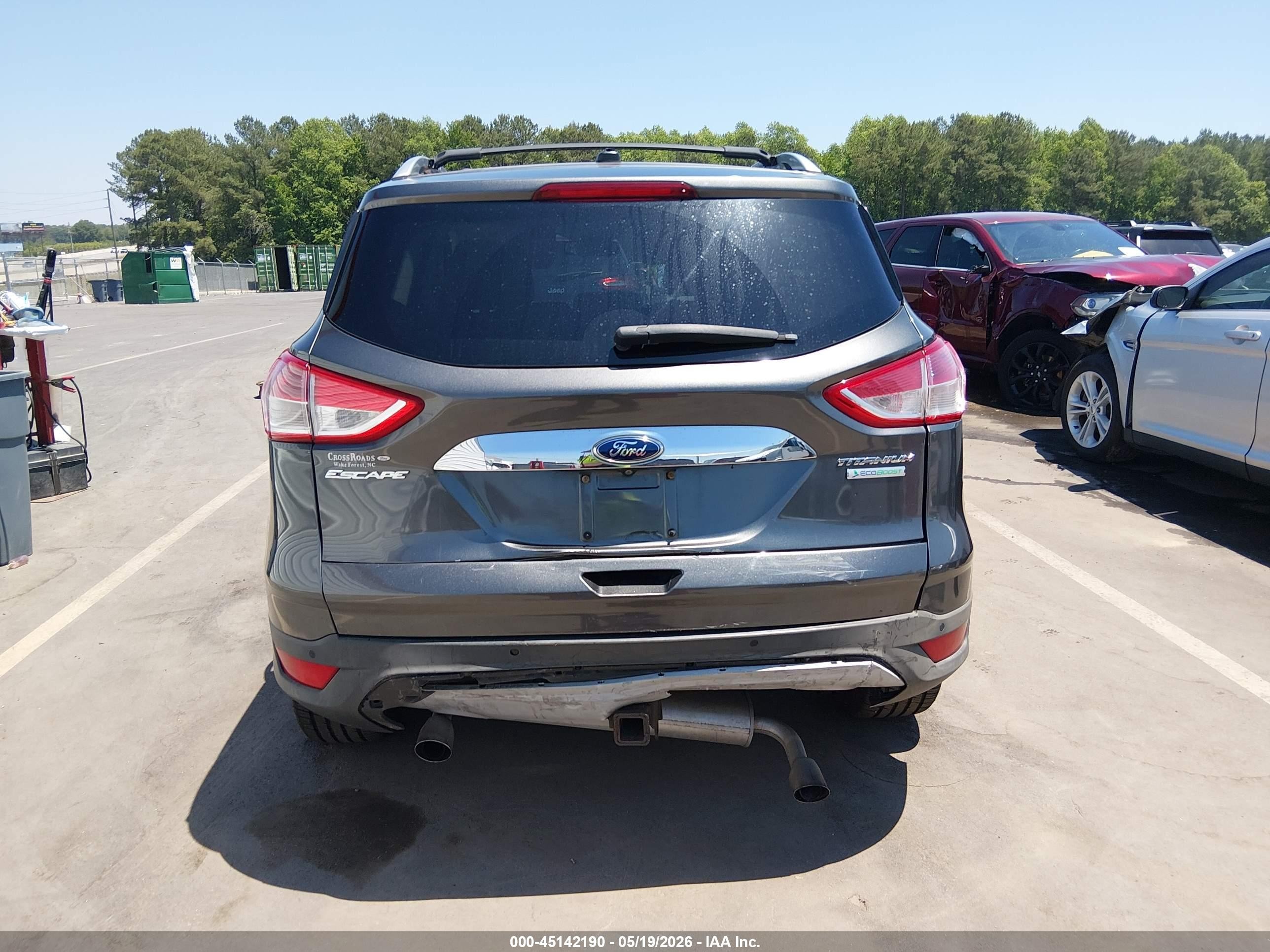 2015 Ford Escape Titanium Gray vin: 1FMCU0J9XFUC01013