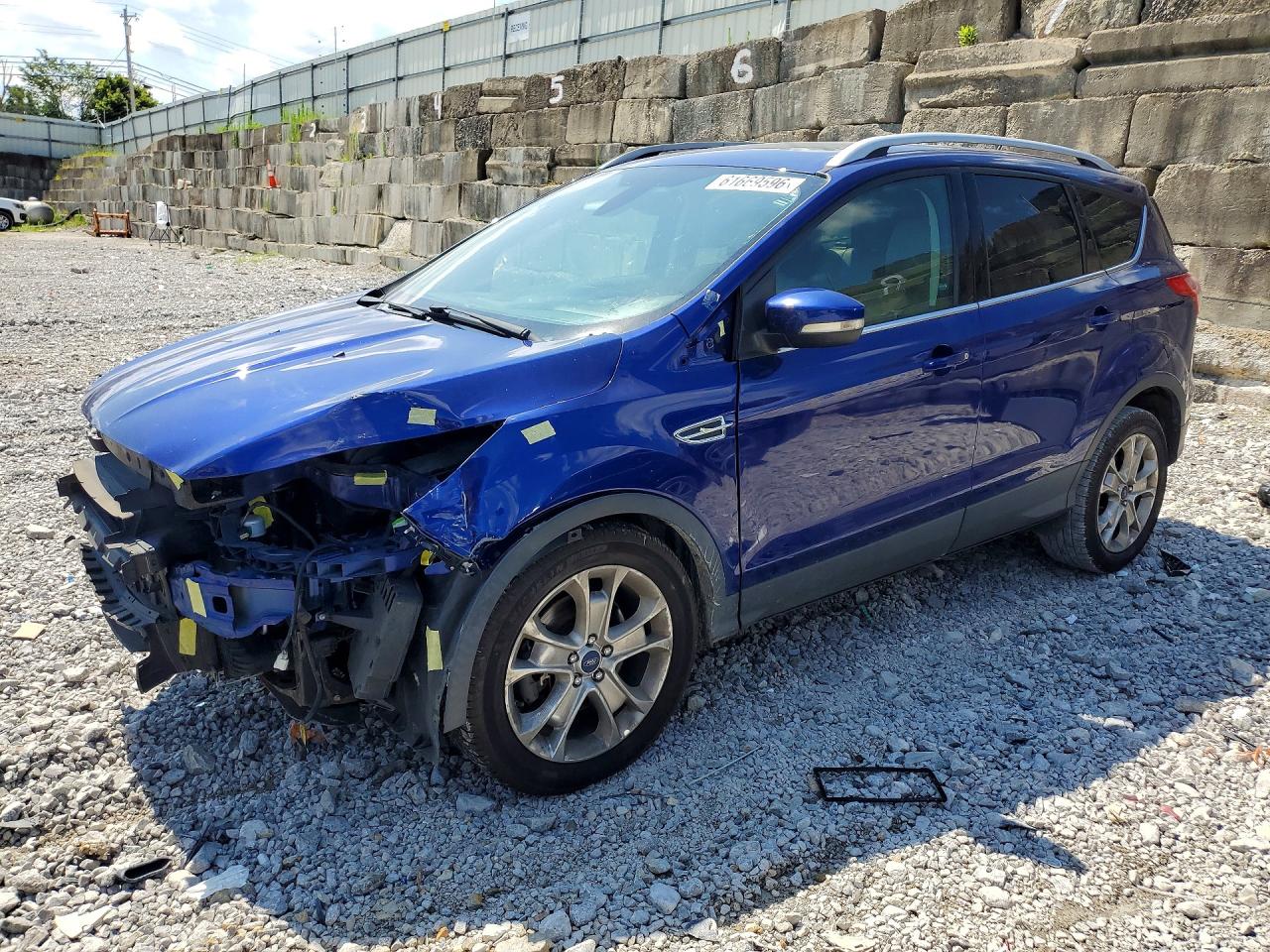 2015 Ford Escape Titanium Blue vin: 1FMCU0J9XFUC07829