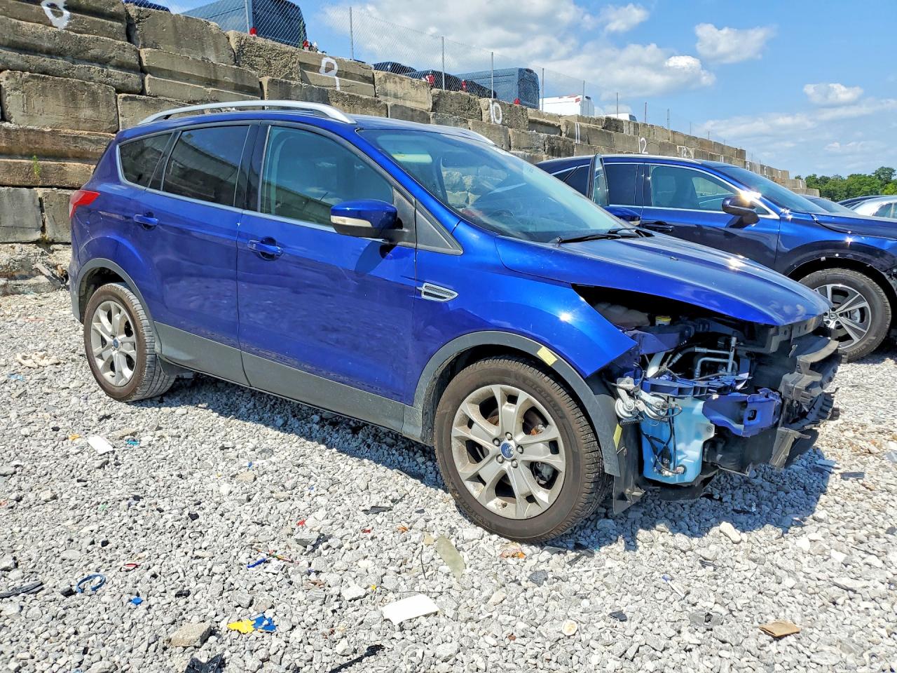 2015 Ford Escape Titanium Blue vin: 1FMCU0J9XFUC07829