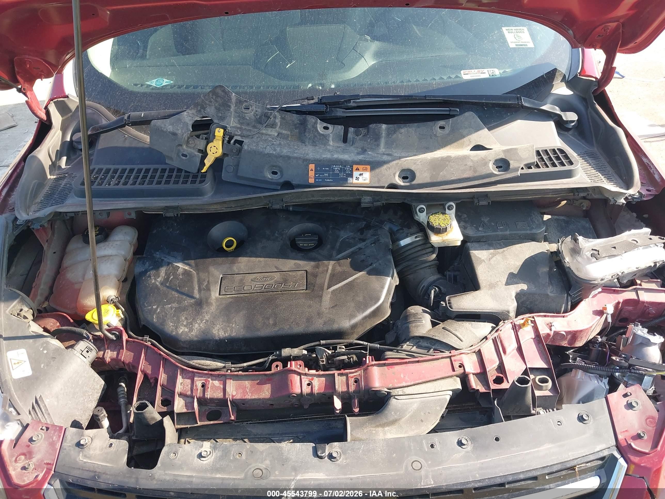 2015 Ford Escape Titanium Красный vin: 1FMCU0J9XFUC24047