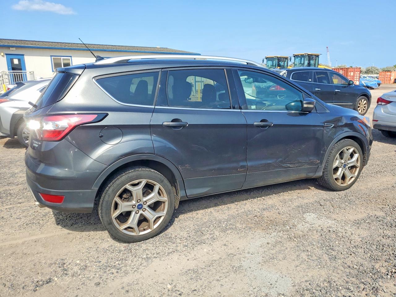 2018 Ford Escape Titanium Black vin: 1FMCU0J9XJUB95268
