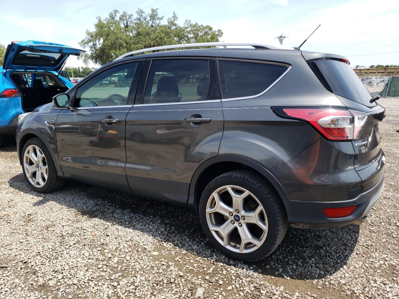 2017 Ford Escape Titanium Gray vin: 1FMCU0JD0HUA75994