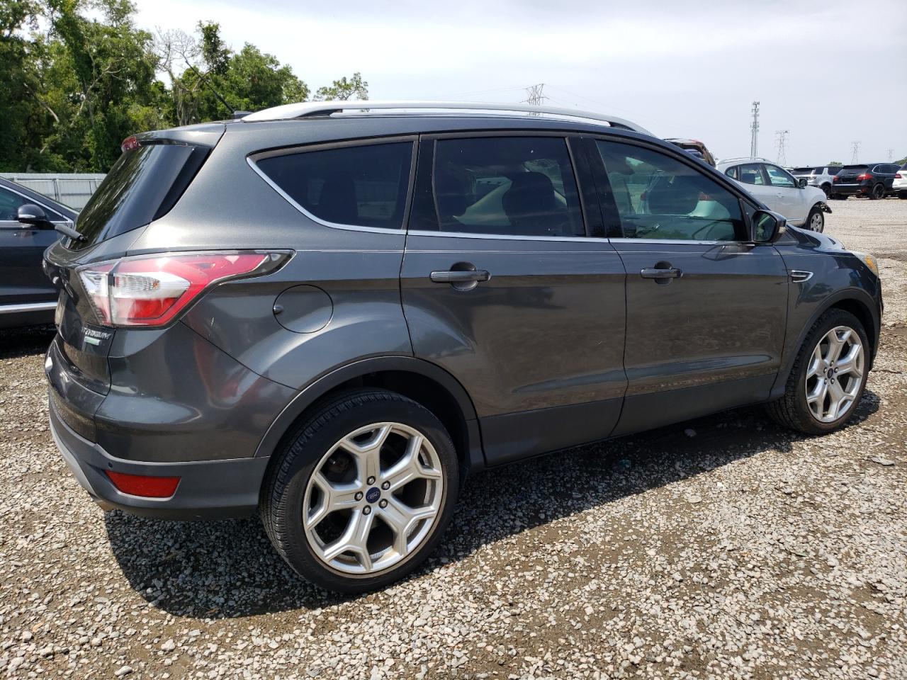2017 Ford Escape Titanium Gray vin: 1FMCU0JD0HUA75994