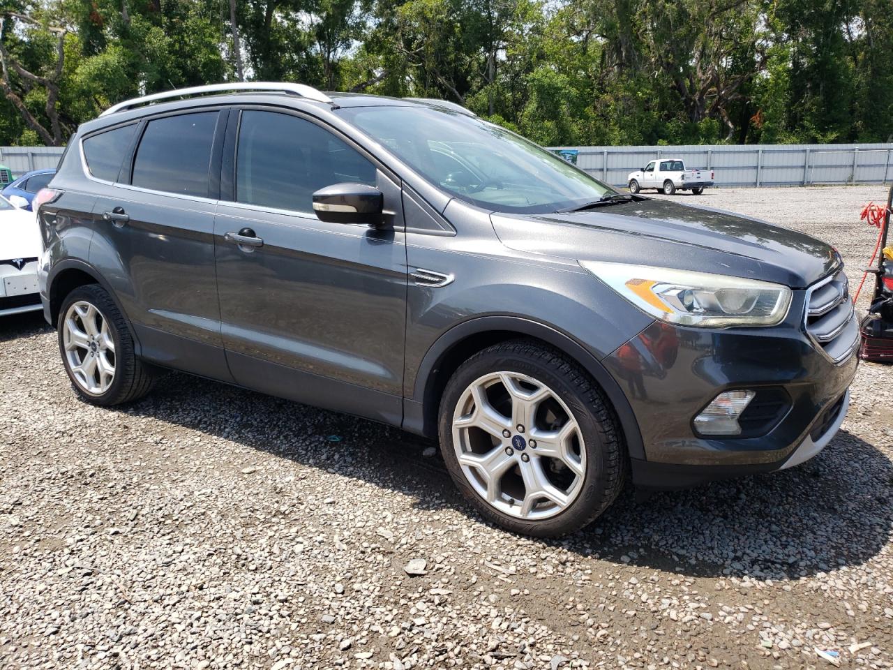 2017 Ford Escape Titanium Gray vin: 1FMCU0JD0HUA75994