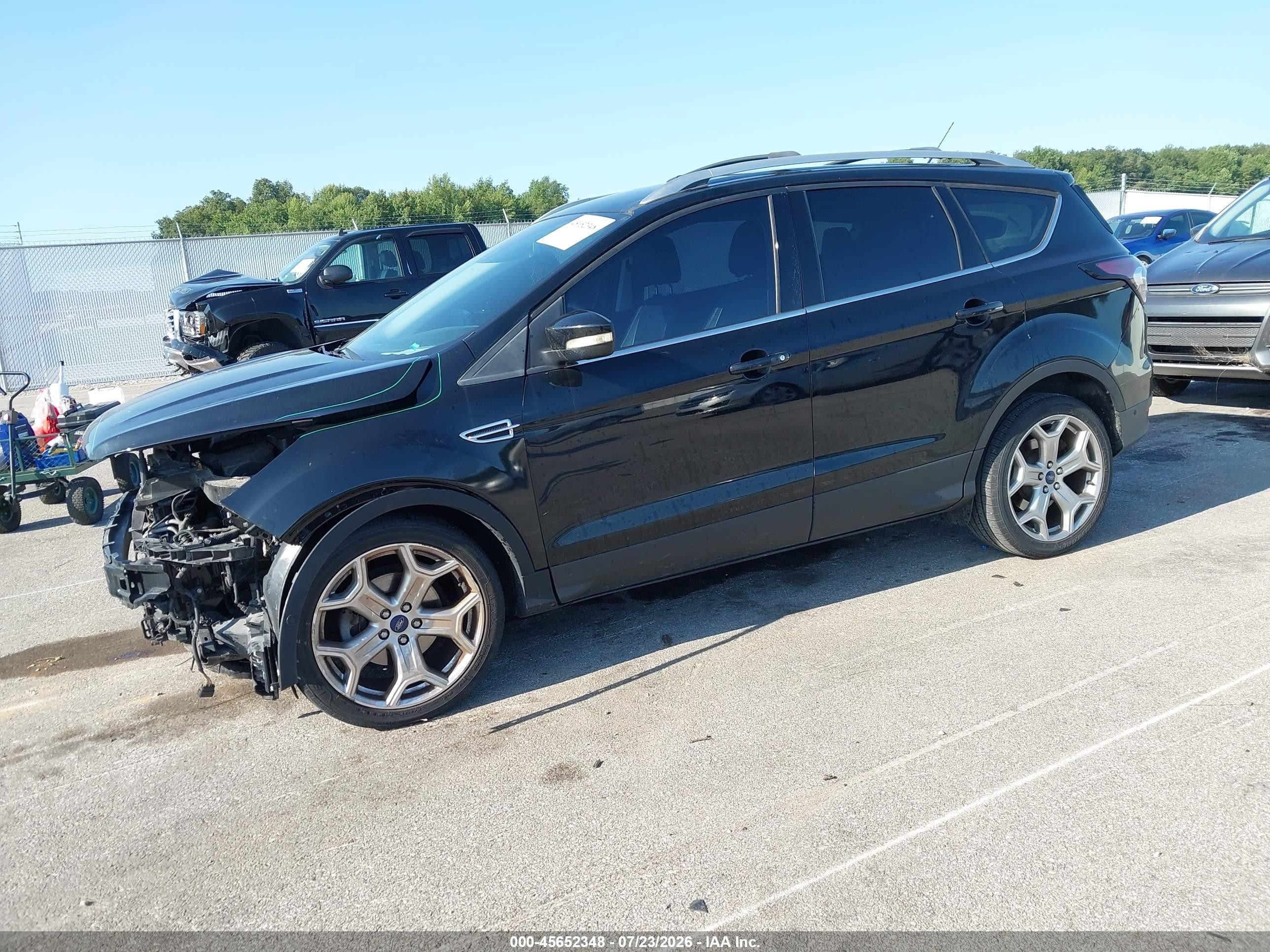 2017 Ford Escape Titanium Black vin: 1FMCU0JD1HUB12762