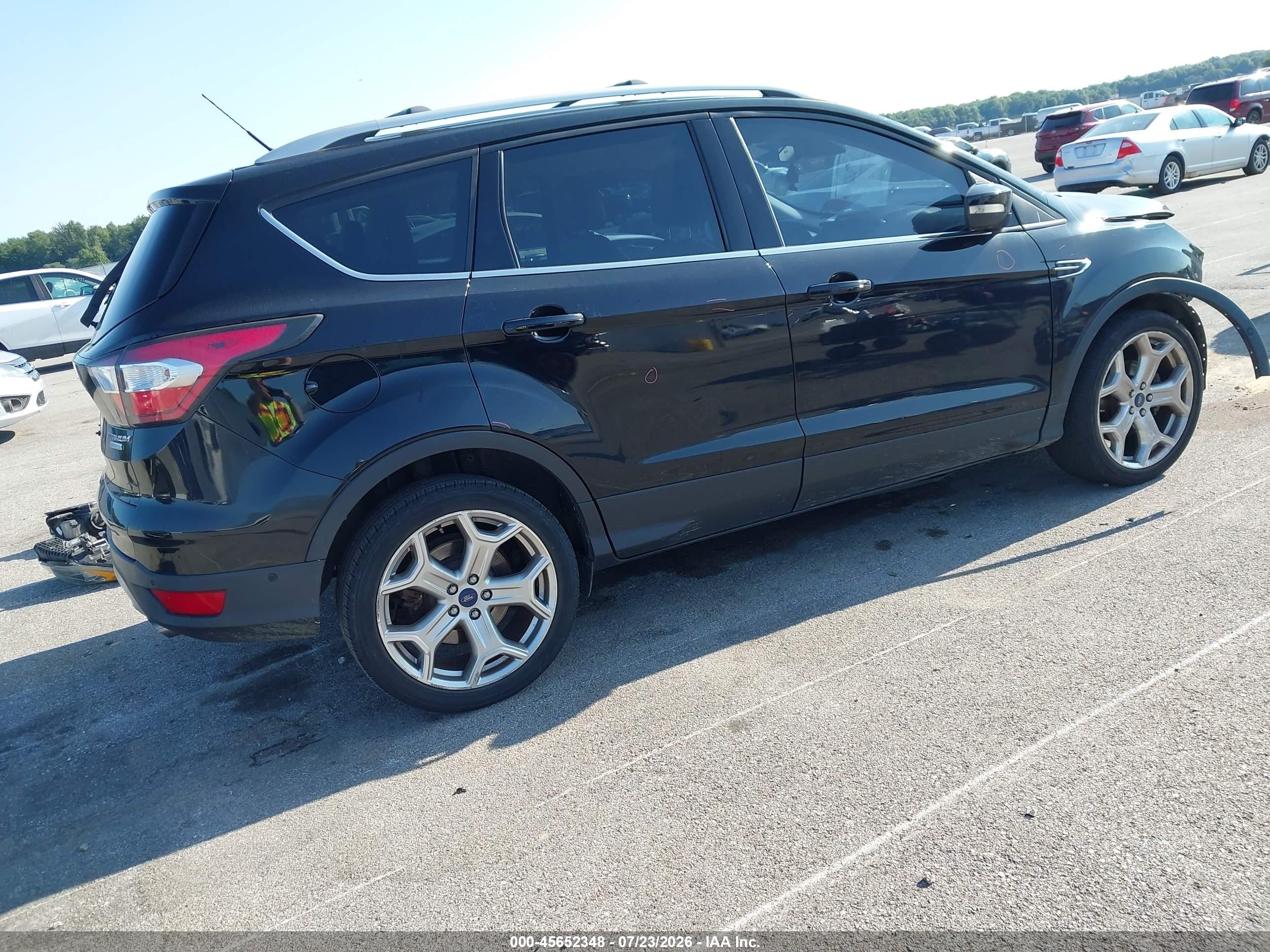 2017 Ford Escape Titanium Black vin: 1FMCU0JD1HUB12762