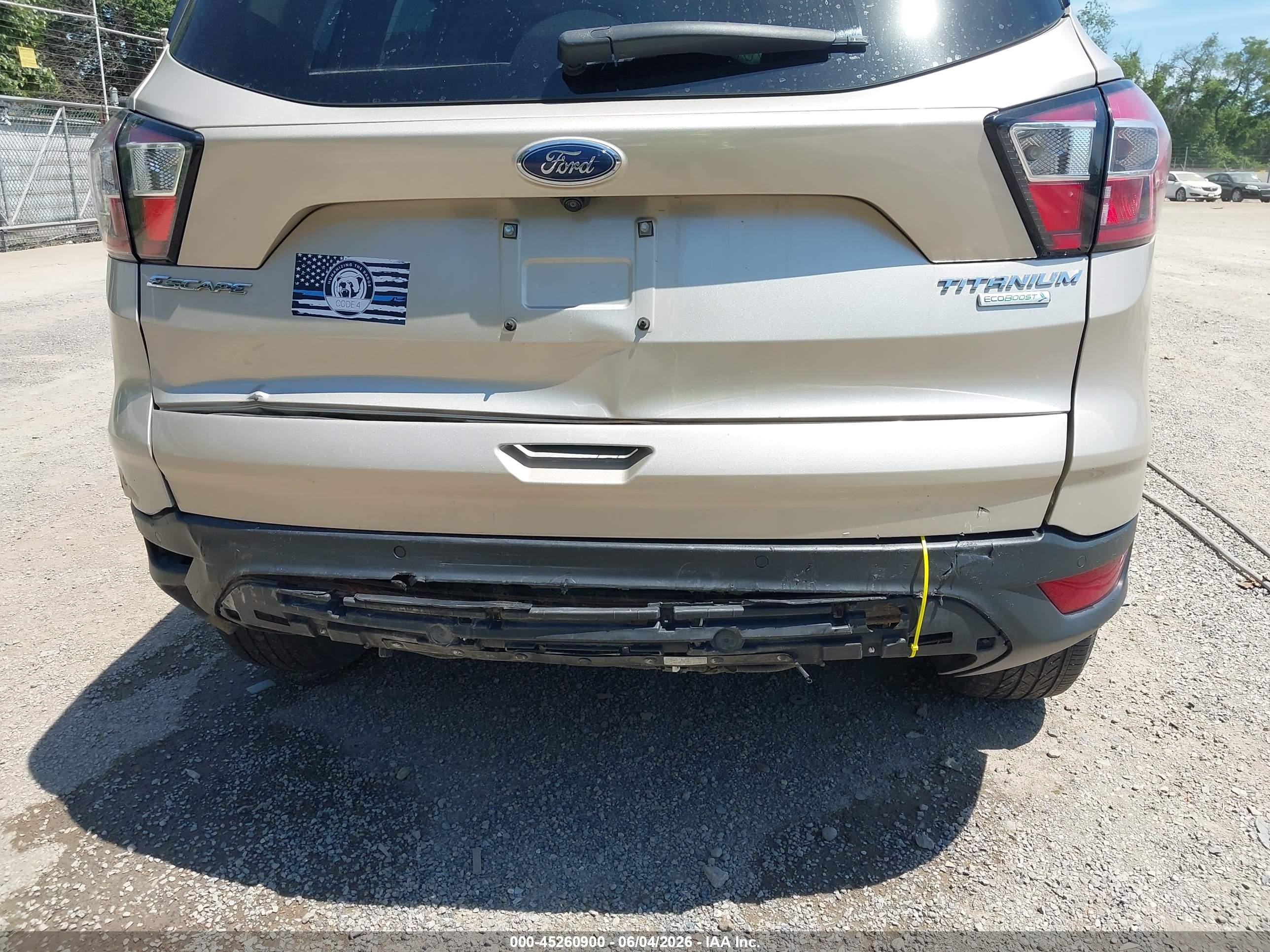 2017 Ford Escape Titanium Brown vin: 1FMCU0JD5HUC94112