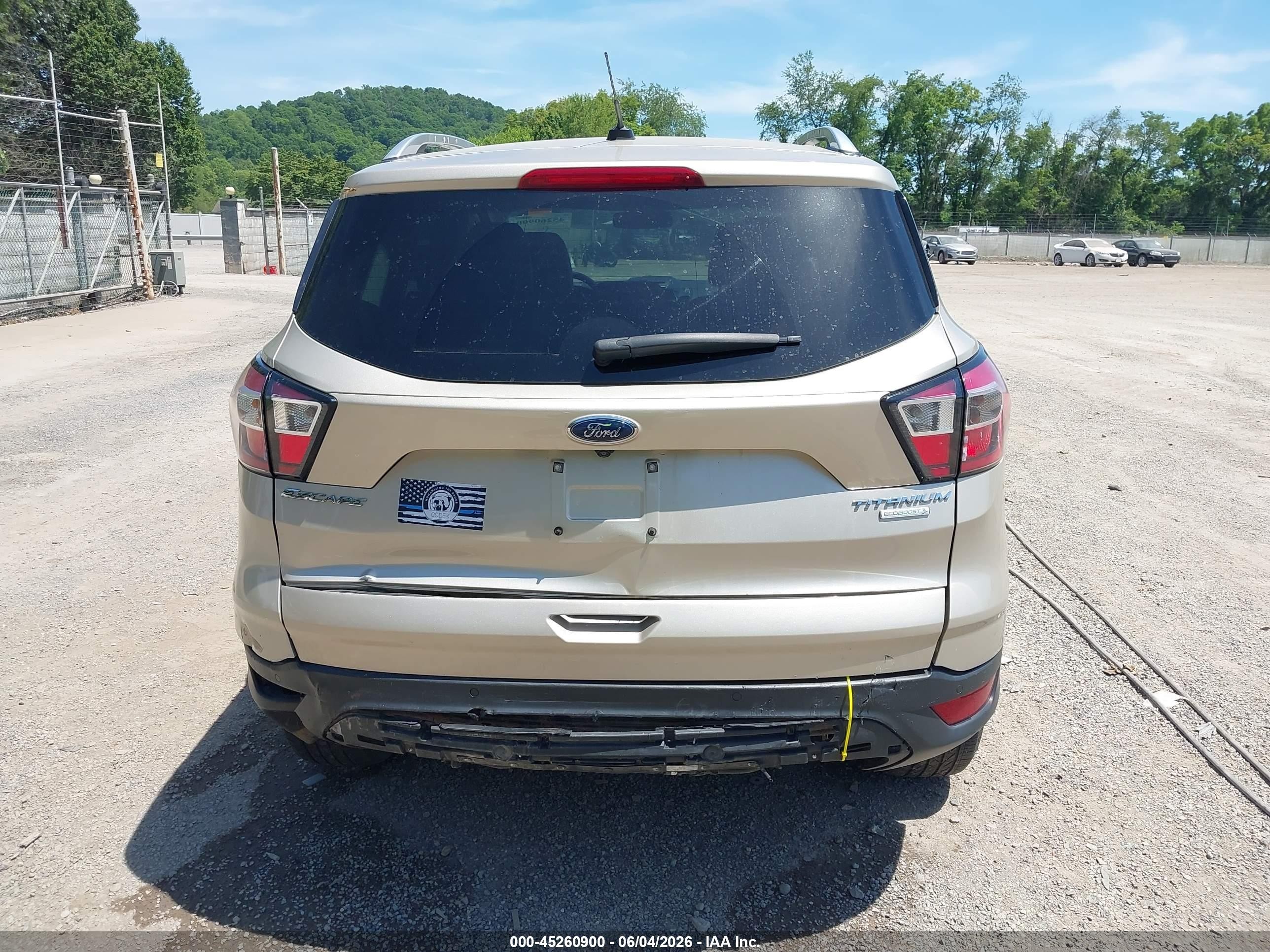2017 Ford Escape Titanium Brown vin: 1FMCU0JD5HUC94112