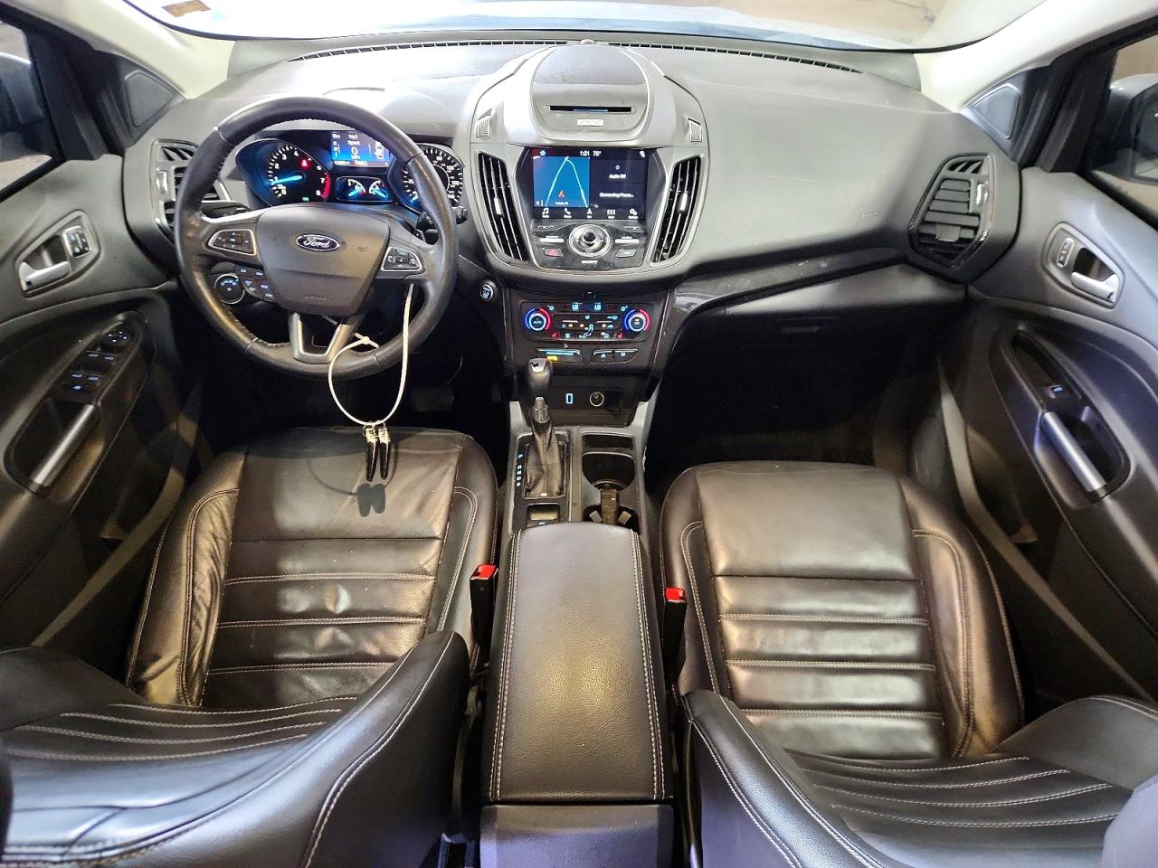 2017 Ford Escape Titanium Silver vin: 1FMCU0JDXHUA80300