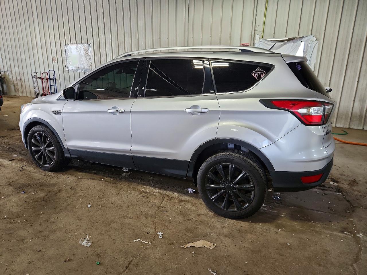 2017 Ford Escape Titanium Silver vin: 1FMCU0JDXHUA80300