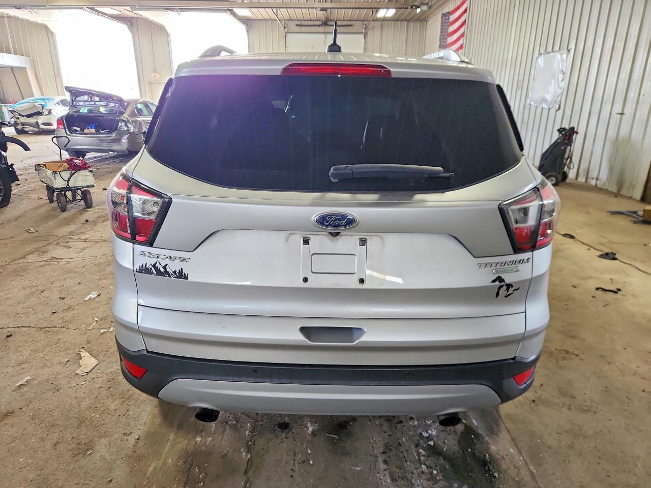 2017 Ford Escape Titanium Silver vin: 1FMCU0JDXHUA80300