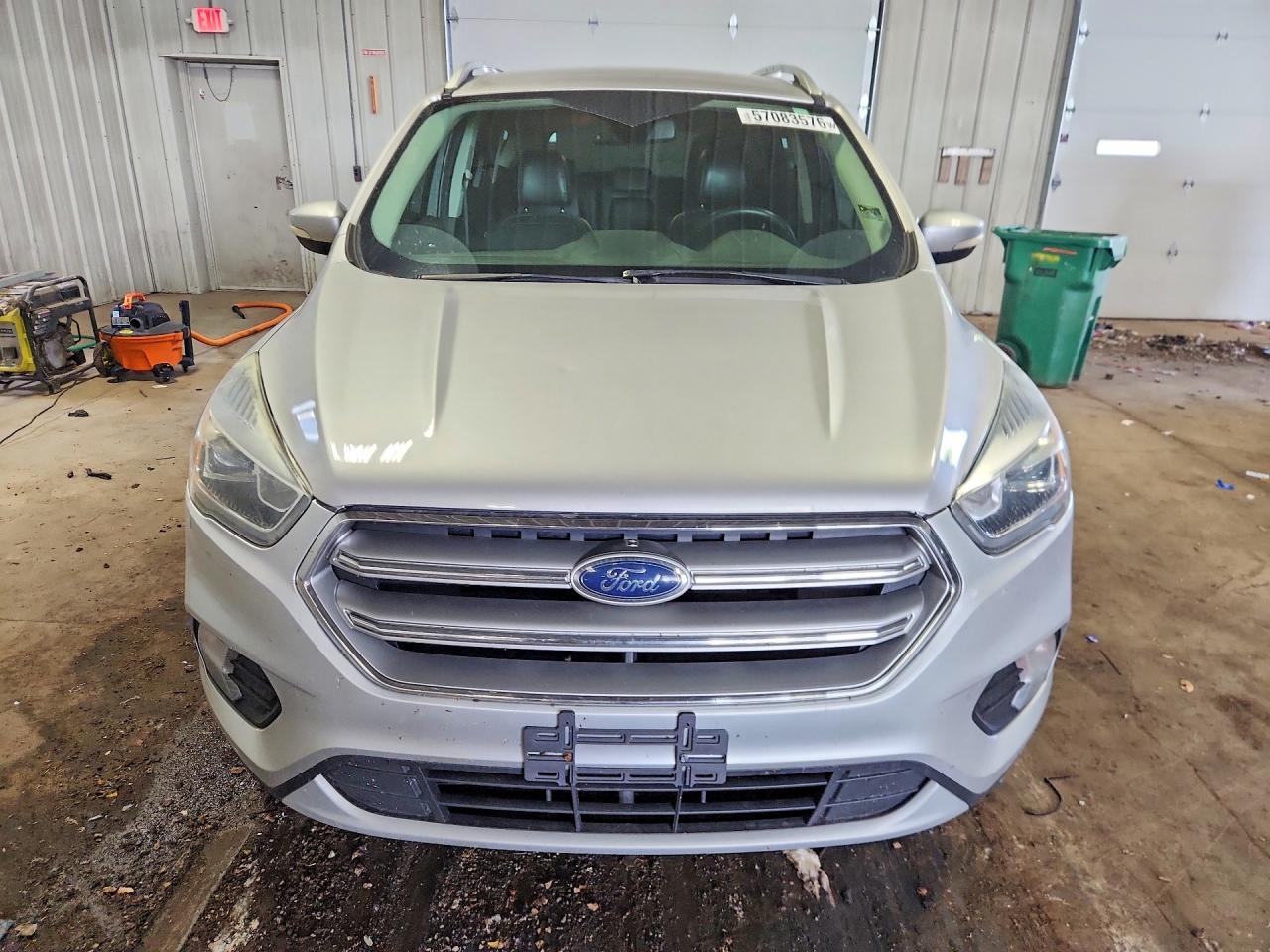 2017 Ford Escape Titanium Silver vin: 1FMCU0JDXHUA80300